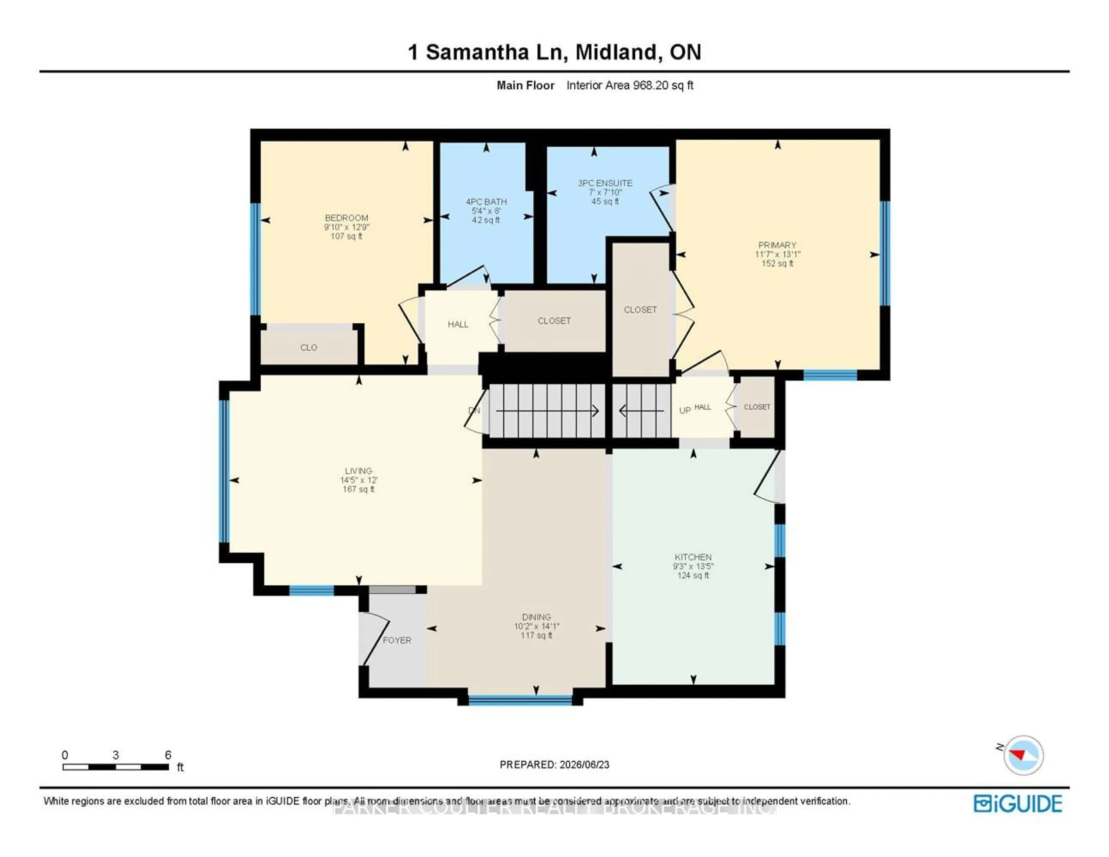 Floor plan for 1 Samantha Lane, Midland Ontario L4R 0H4
