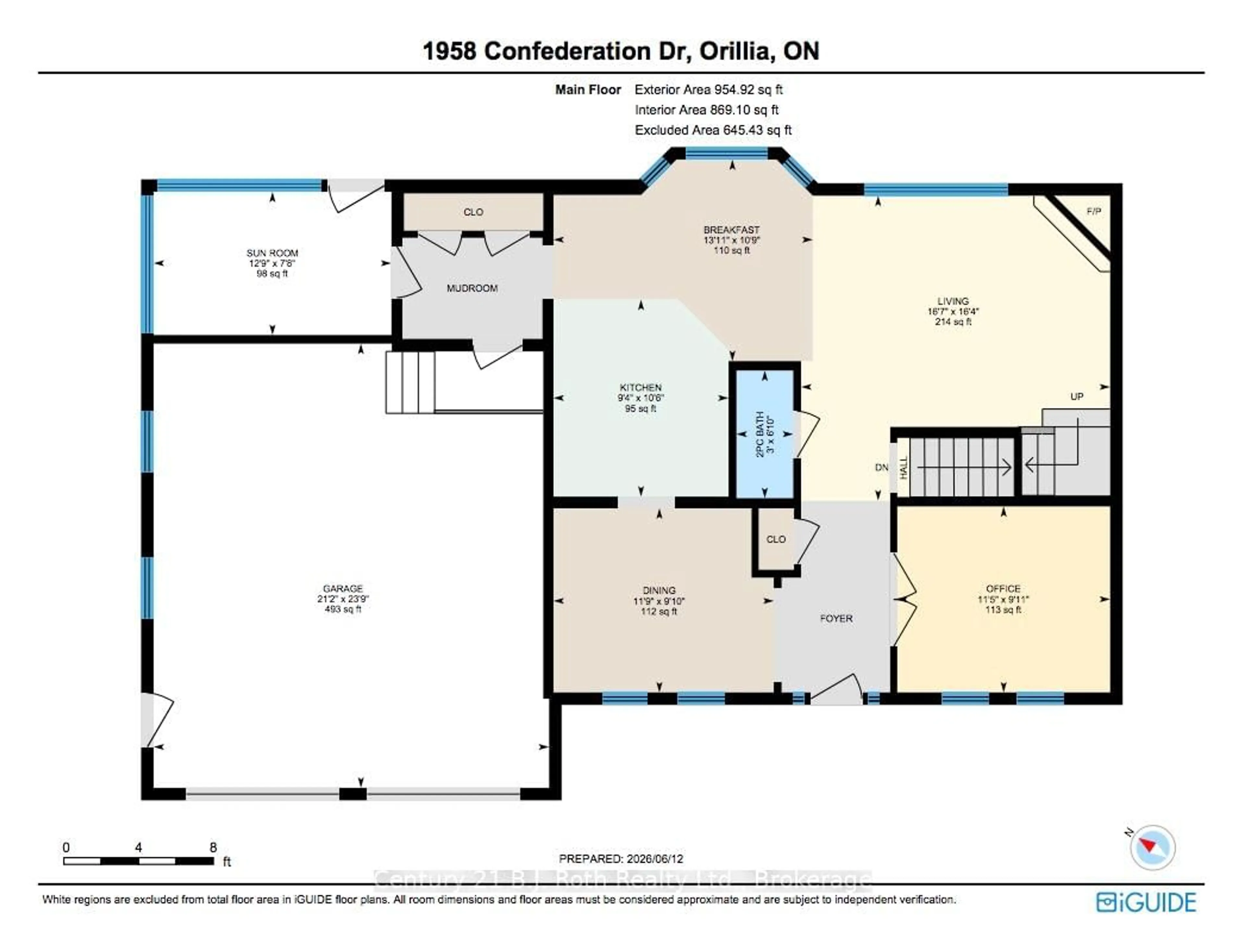 Floor plan for 1958 Confederation Dr, Severn Ontario L3V 7L1