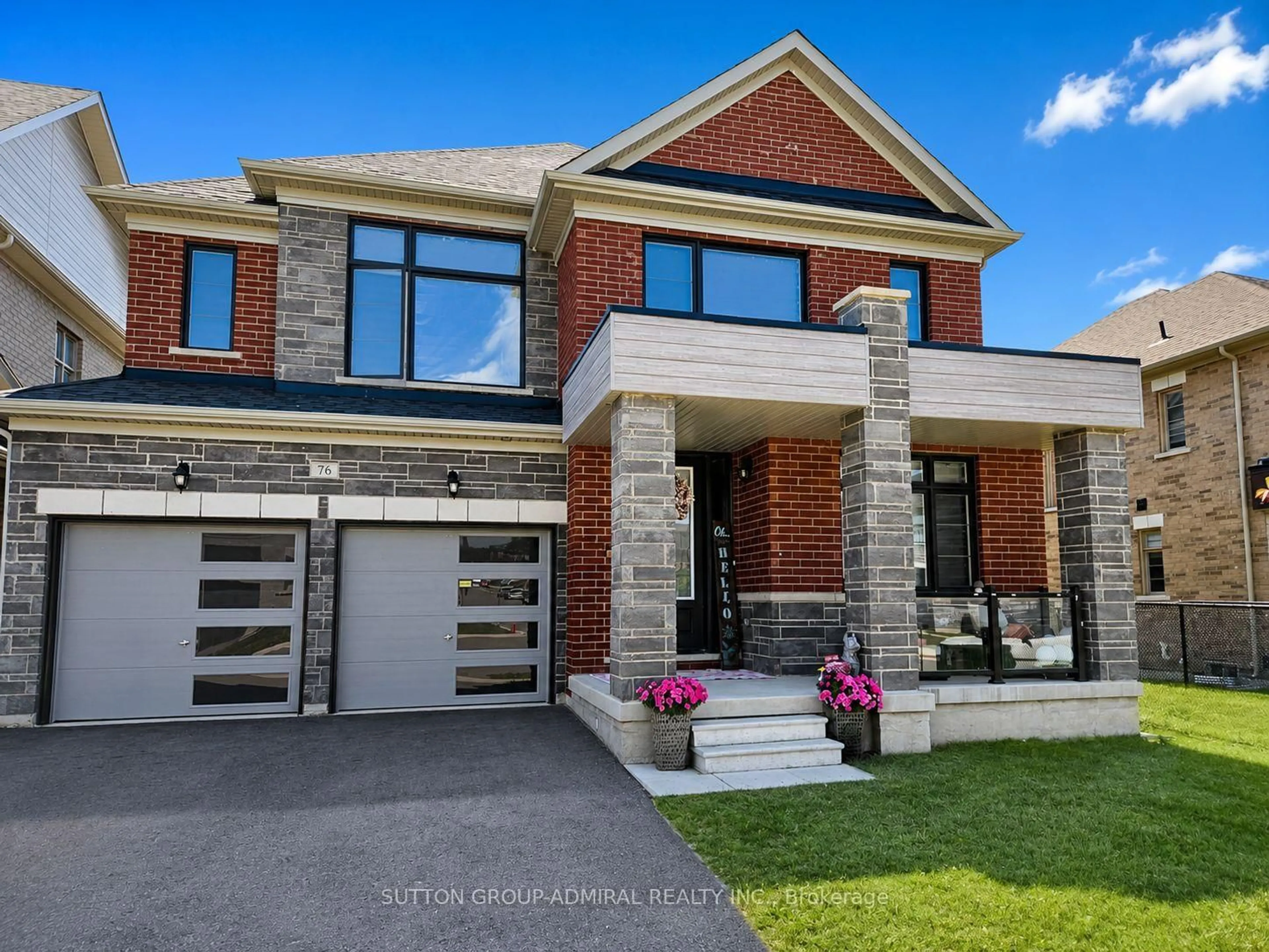 Home with brick exterior material, street for 76 CALYPSO Ave, Springwater Ontario L9X 2C5