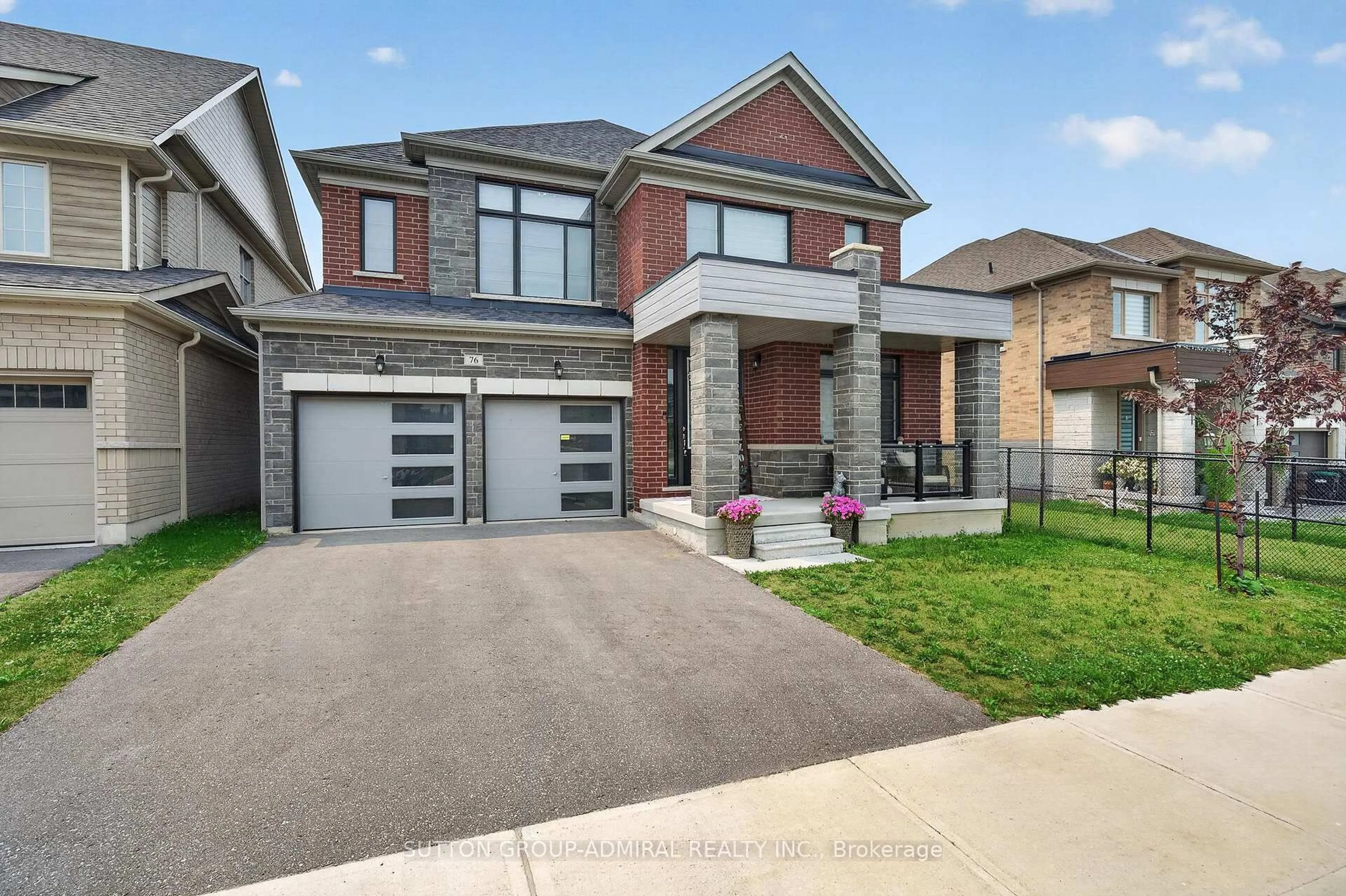Home with brick exterior material, street for 76 CALYPSO Ave, Springwater Ontario L9X 2C5