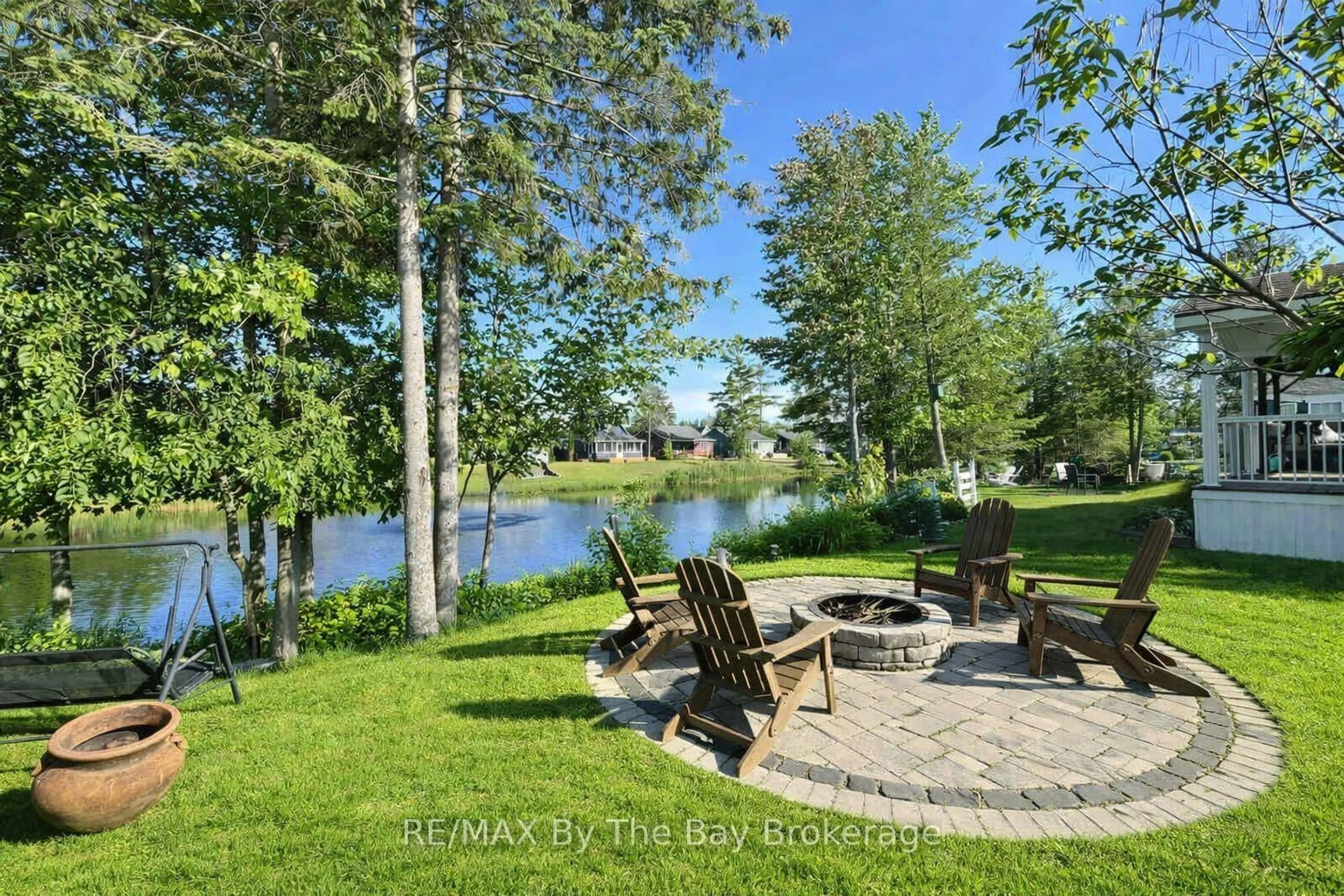 Patio, water/lake/river/ocean view for 13 WHITE PINES Tr, Wasaga Beach Ontario L9Z 1X7