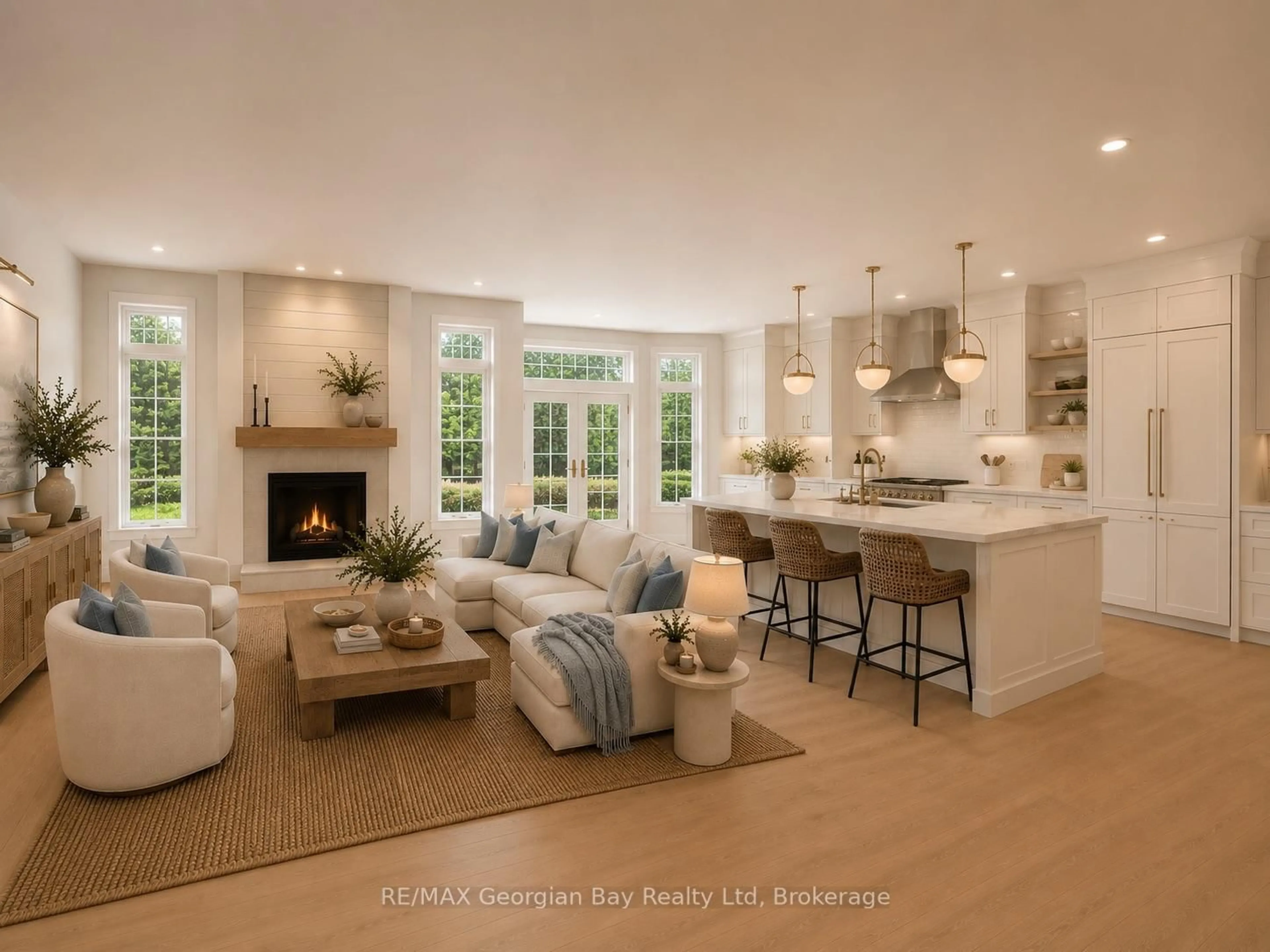 Open concept kitchen, unknown for 6 Beaufort Cres, Tiny Ontario L9M 0B8