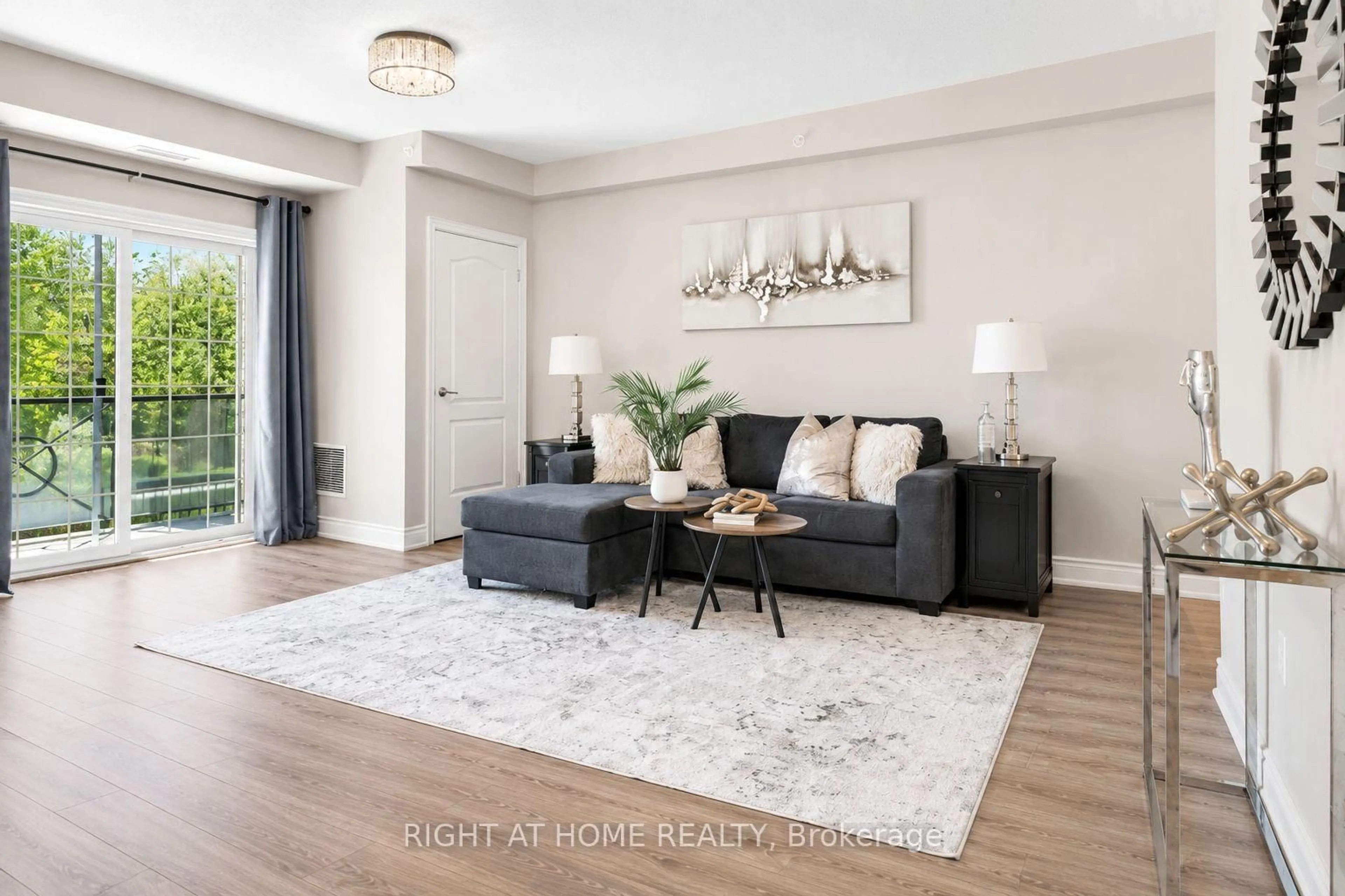 Living room with furniture, unknown for 42 Ferndale Dr #111, Barrie Ontario L4N 2M5