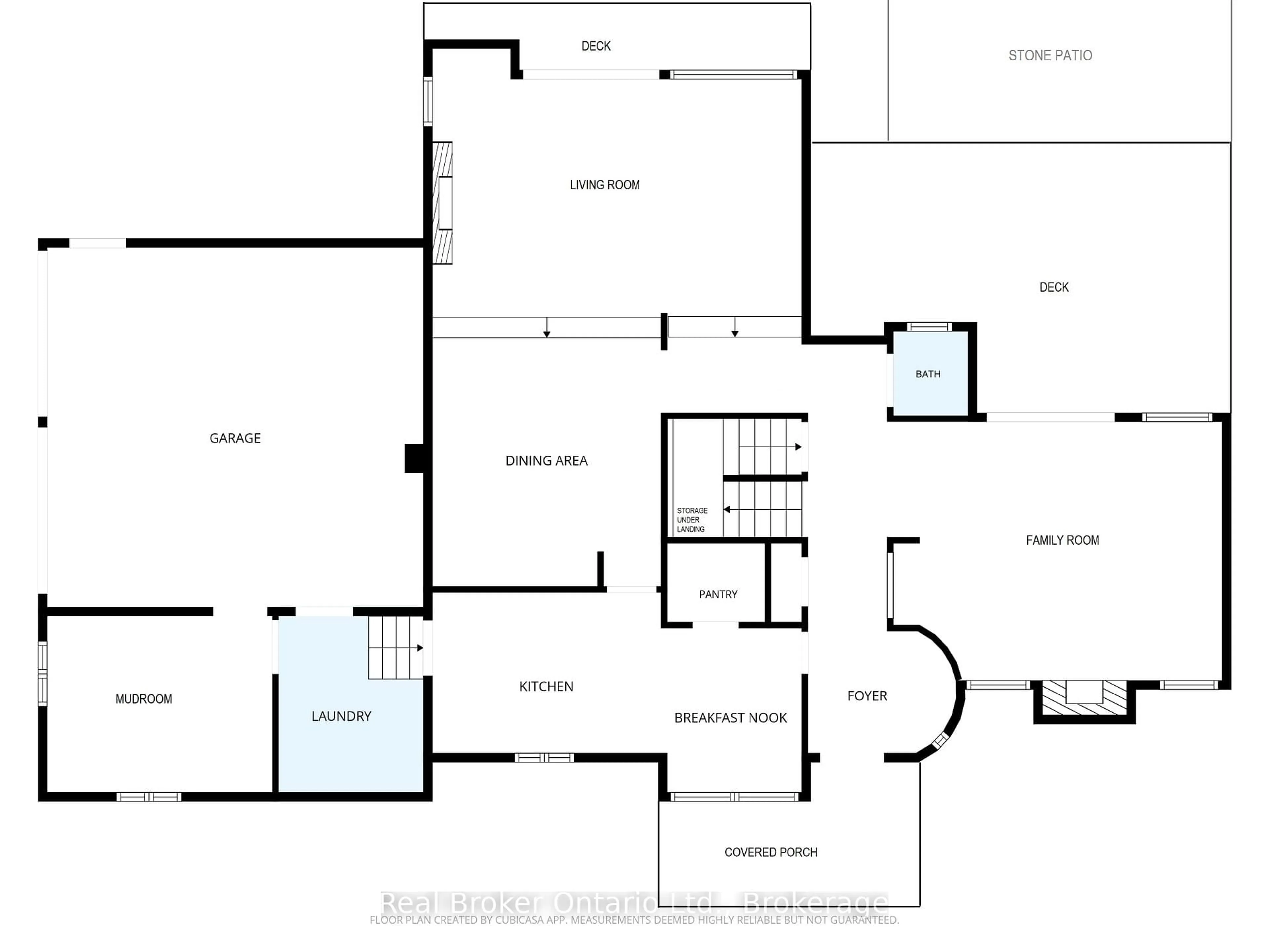 Floor plan for 841 Portage Park Lane, Midland Ontario L4R 5G3