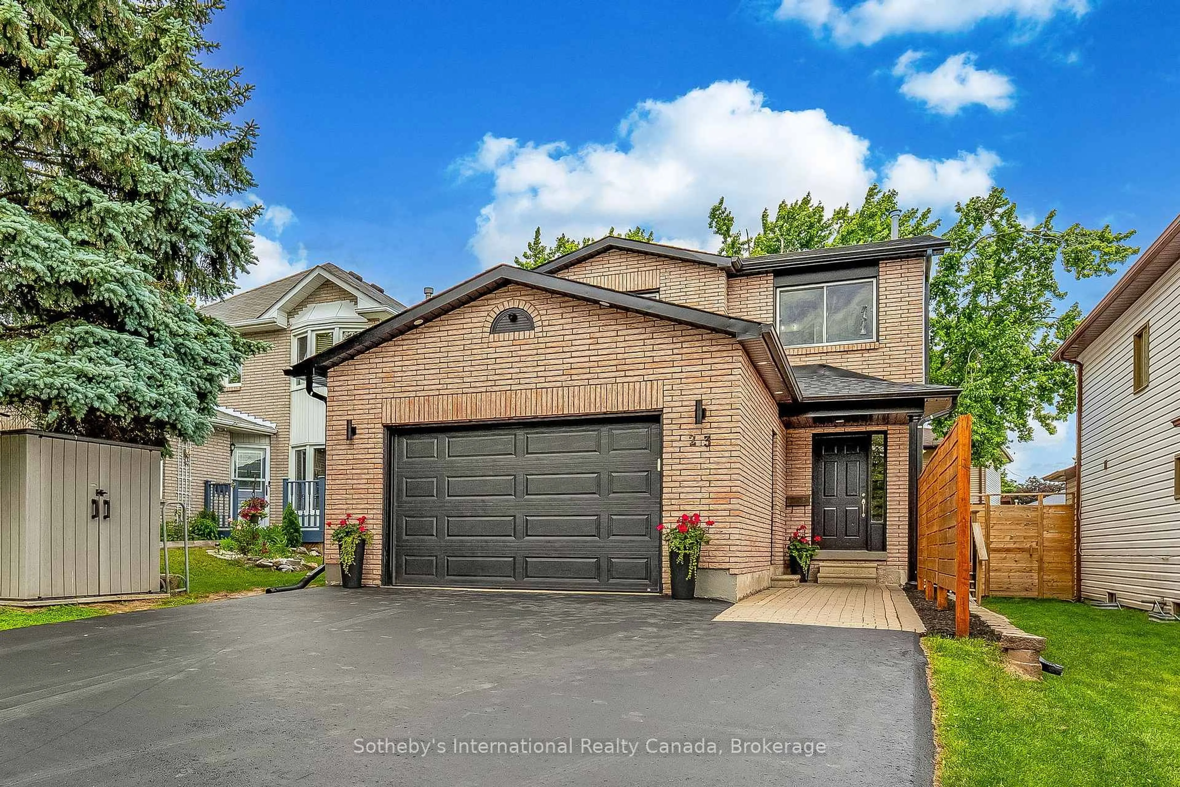 Home with brick exterior material, street for 23 Carr Dr, Barrie Ontario L4N 6M9