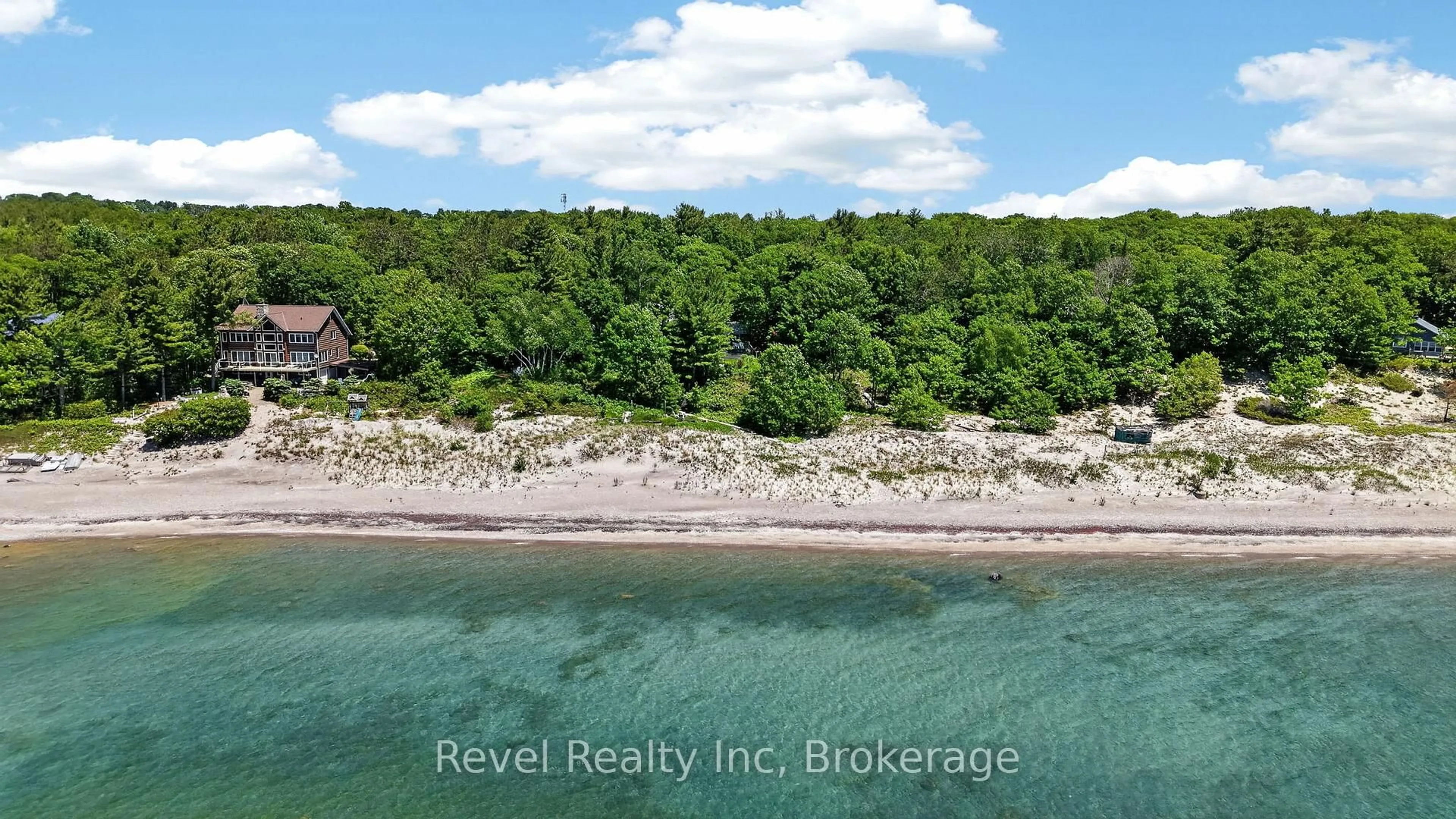 A pic from outside/outdoor area/front of a property/back of a property/a pic from drone, water/lake/river/ocean view for 731 Concession 15, Tiny Ontario L9M 0H7
