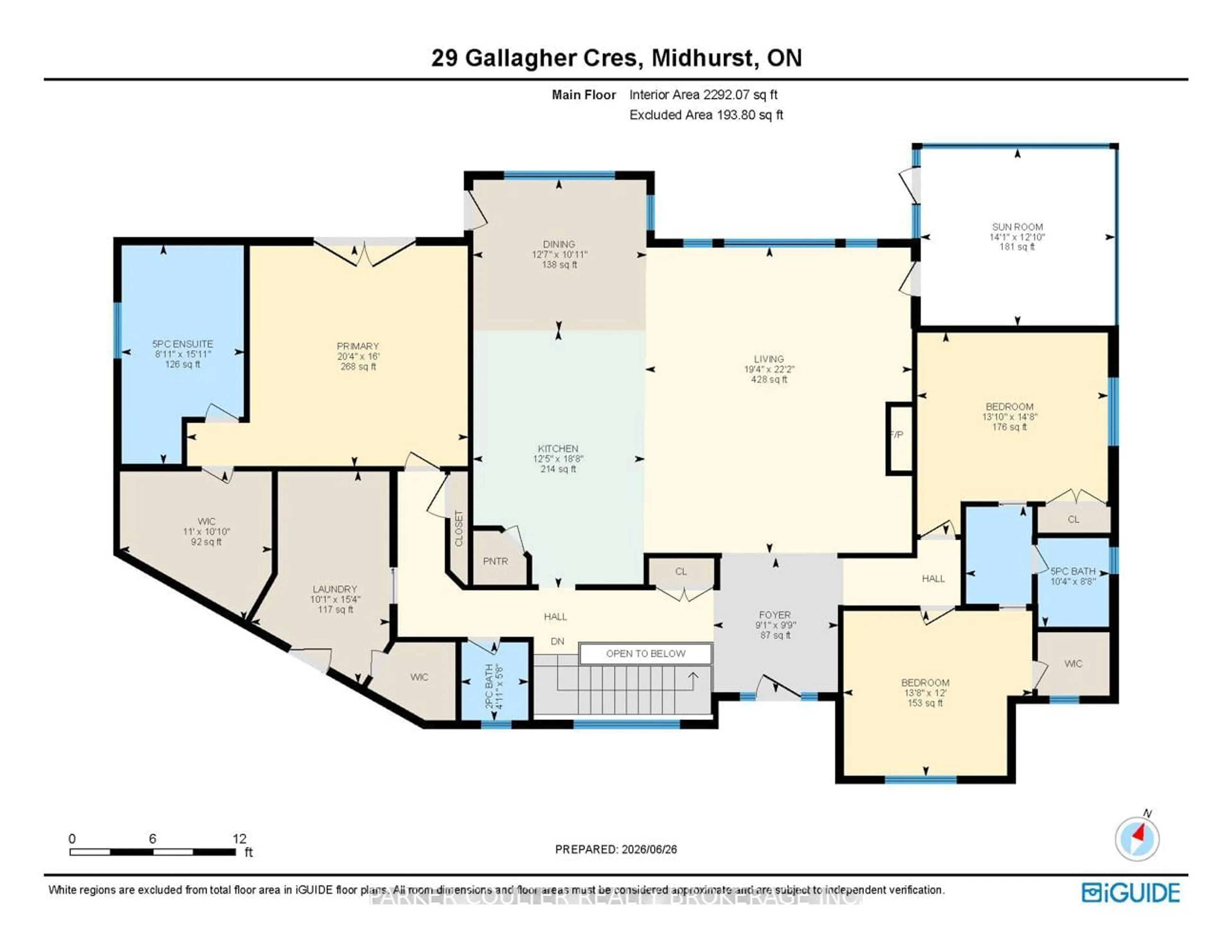 Floor plan for 29 Gallagher Cres, Springwater Ontario L9X 0K1