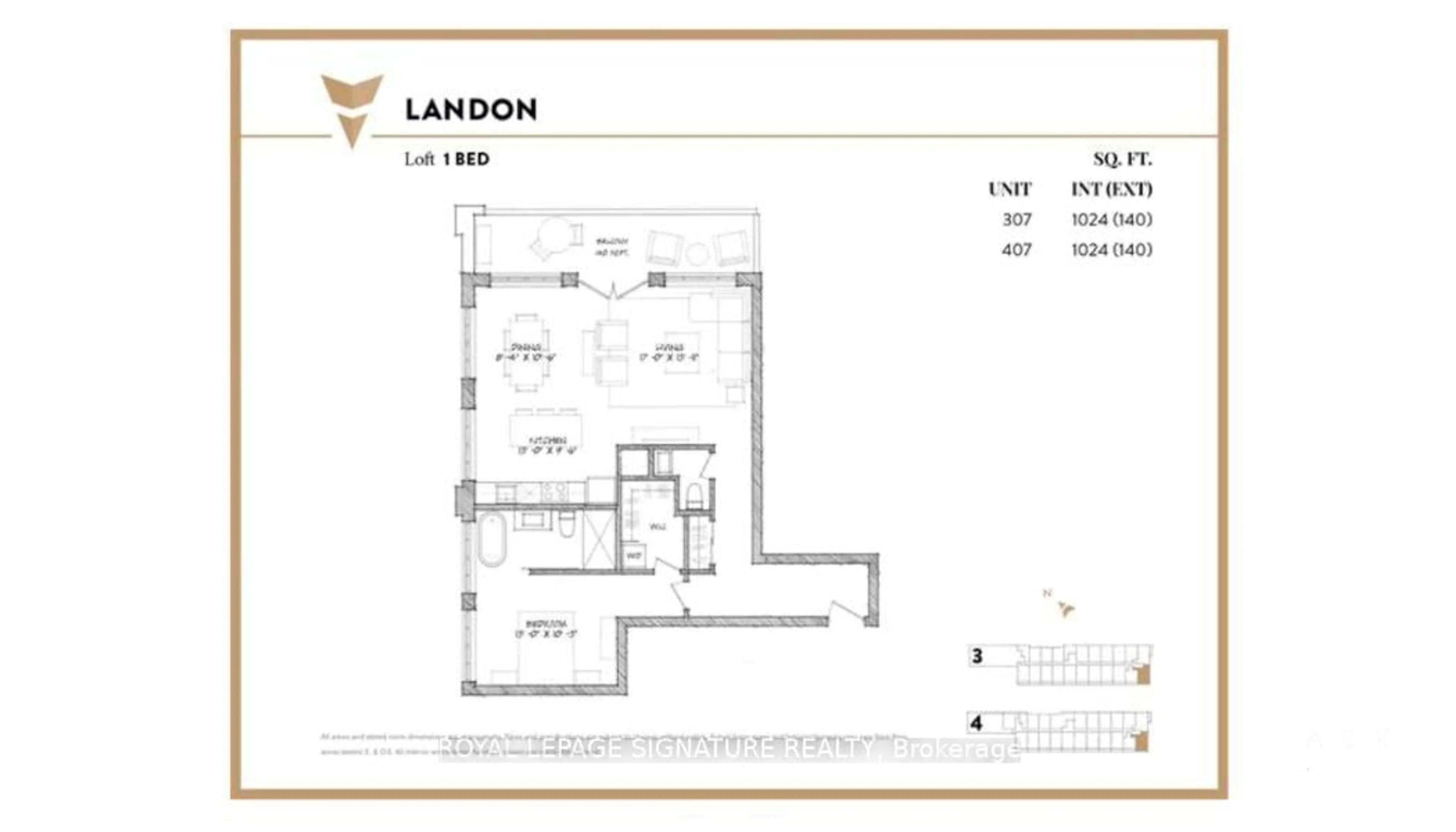 Floor plan for 21 Matchedash St #307, Orillia Ontario L3V 4W4