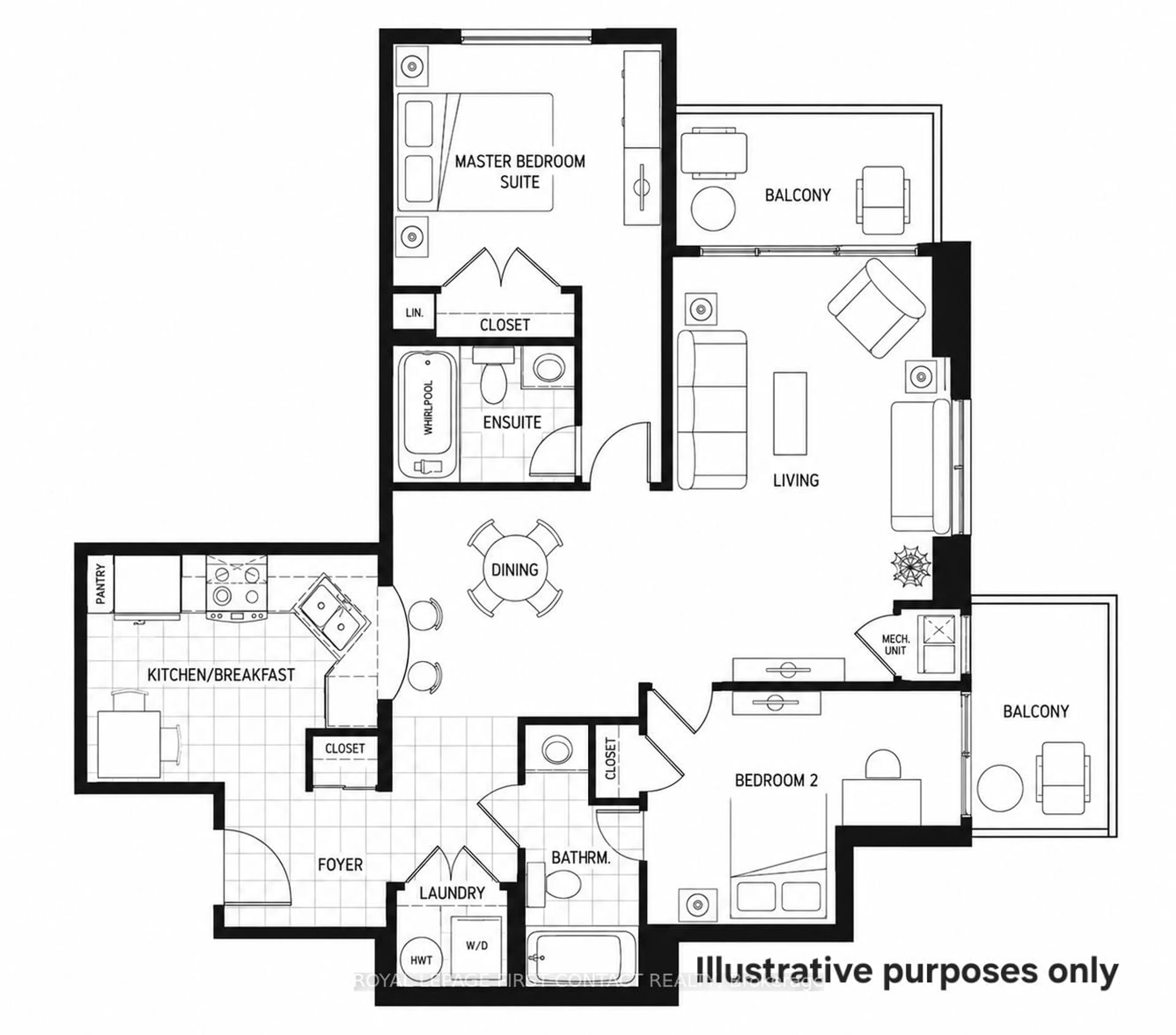 Floor plan for 699 Aberdeen Blvd #706, Midland Ontario L4R 5P2