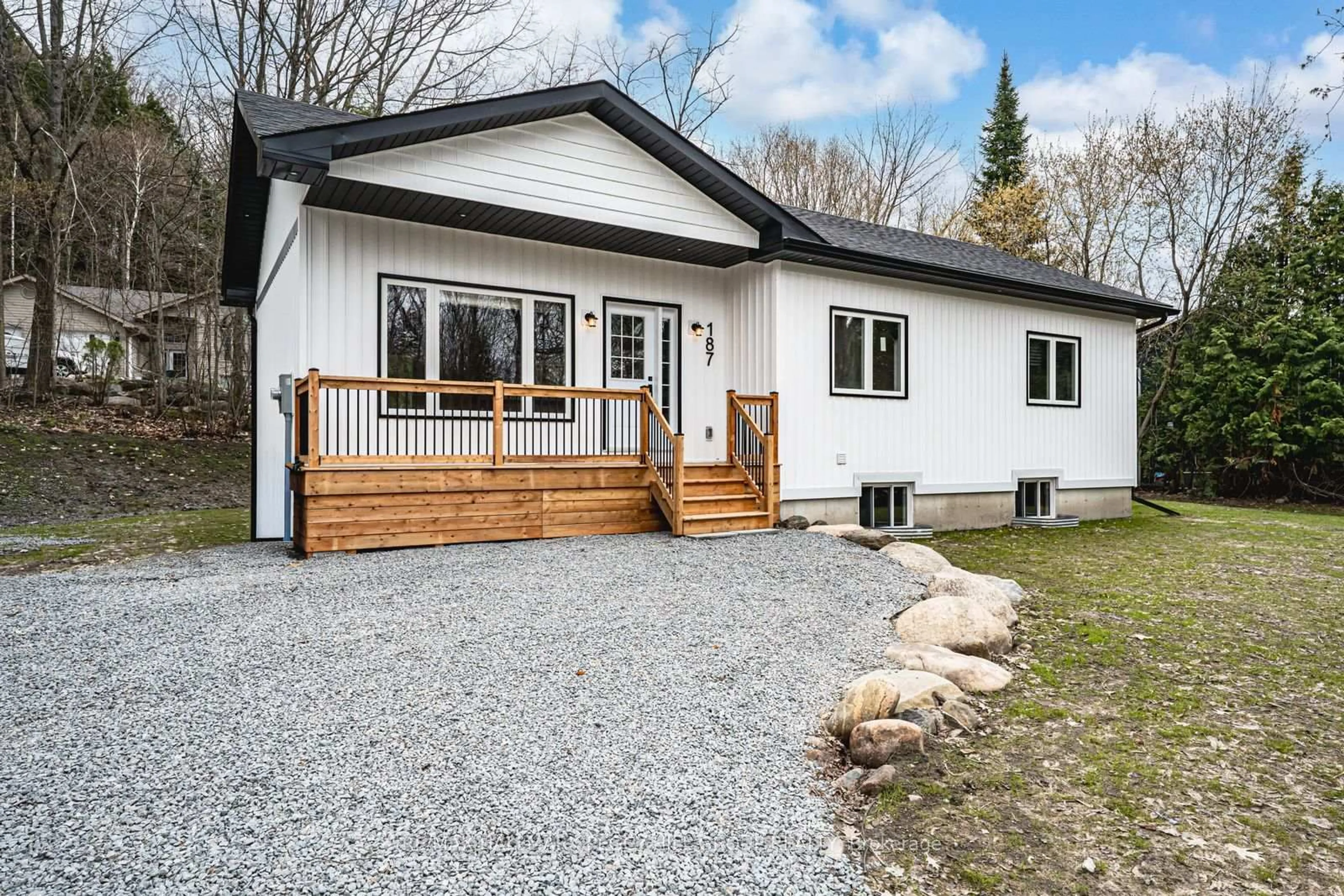Home with vinyl exterior material, street for 187 Albin Rd, Tay Ontario L0K 2C0