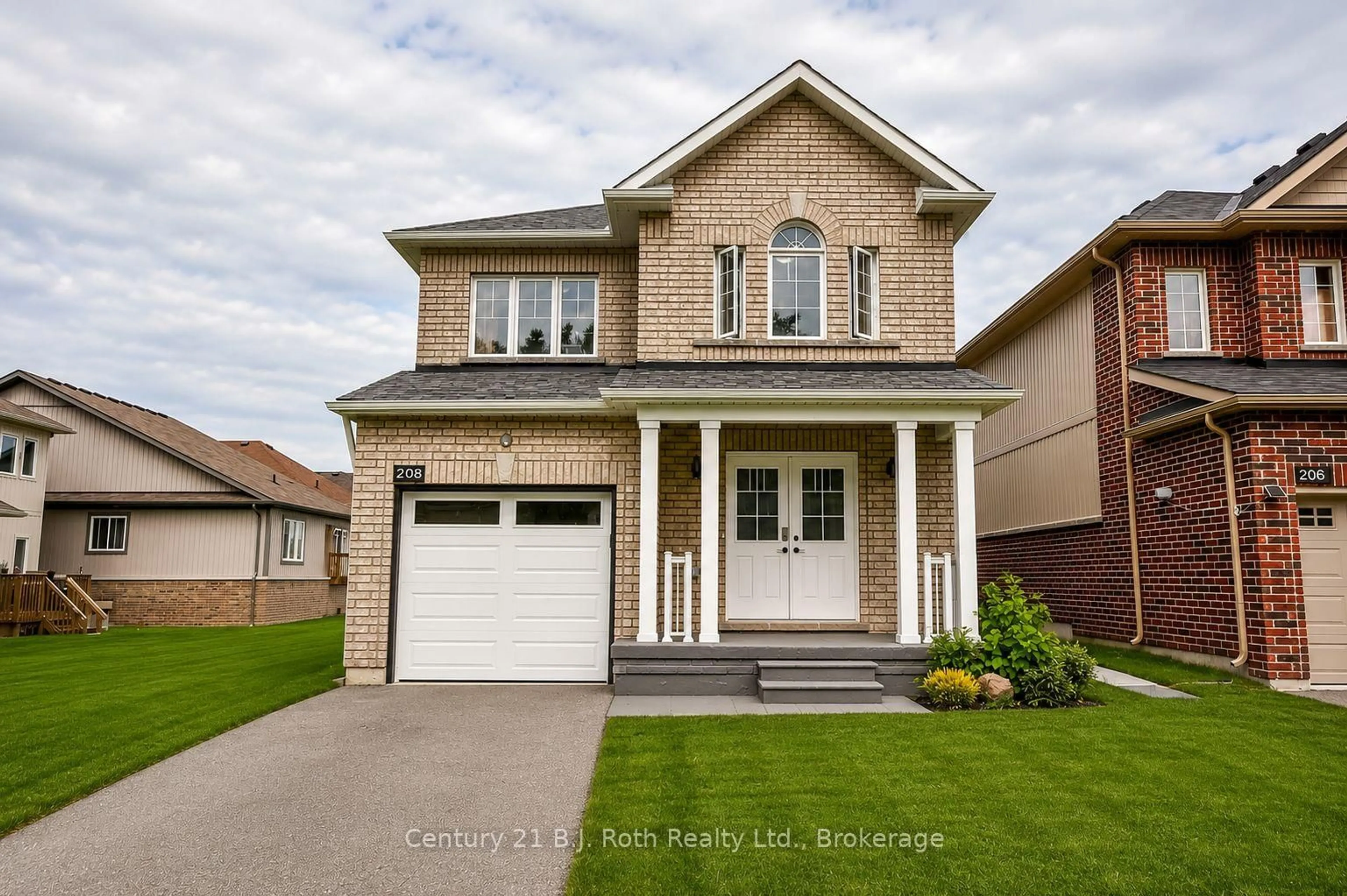 Home with brick exterior material, street for 208 Diana Dr, Orillia Ontario L3V 8J8