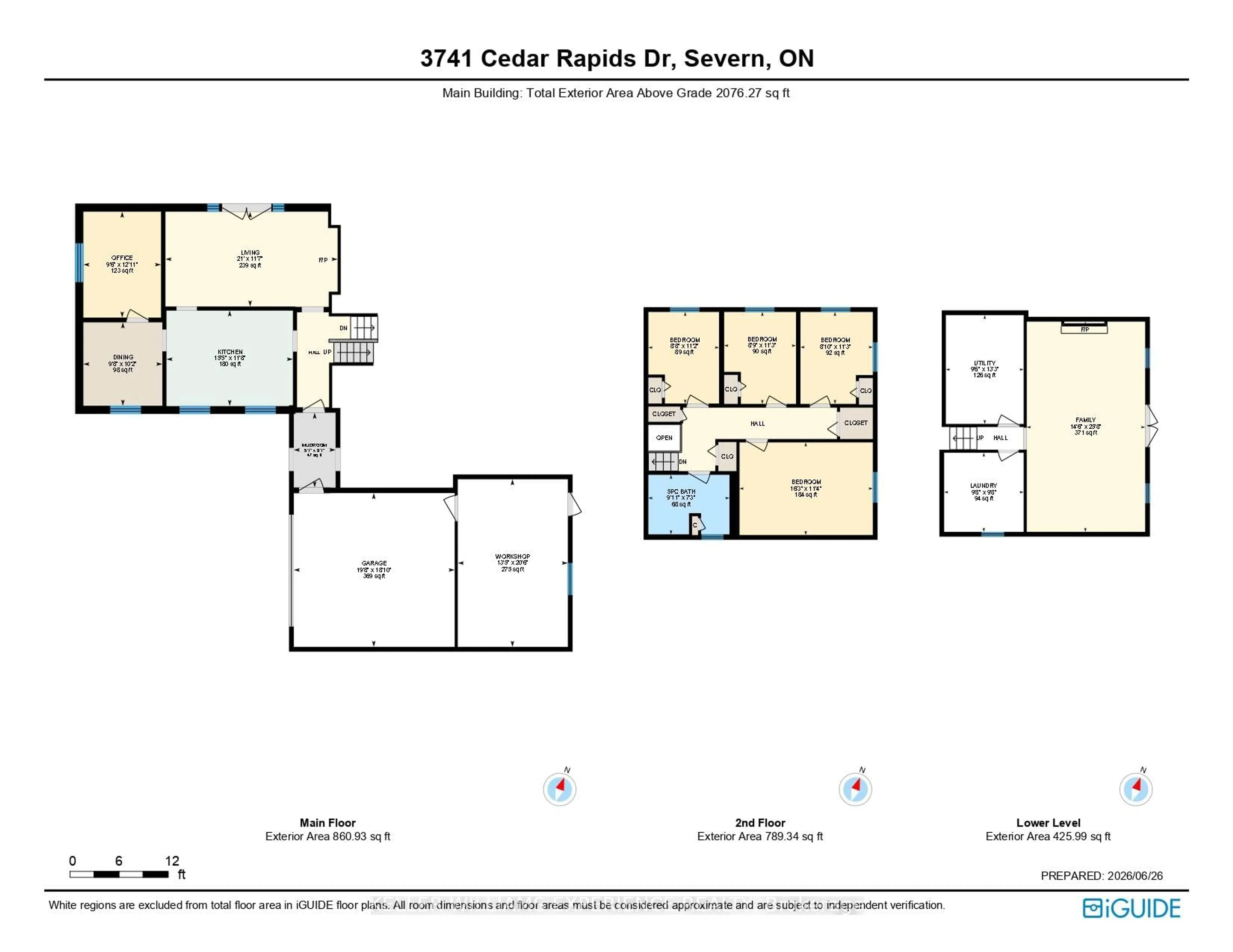 Floor plan for 3741 Cedar Rapids Dr, Severn Ontario L3V 6H2