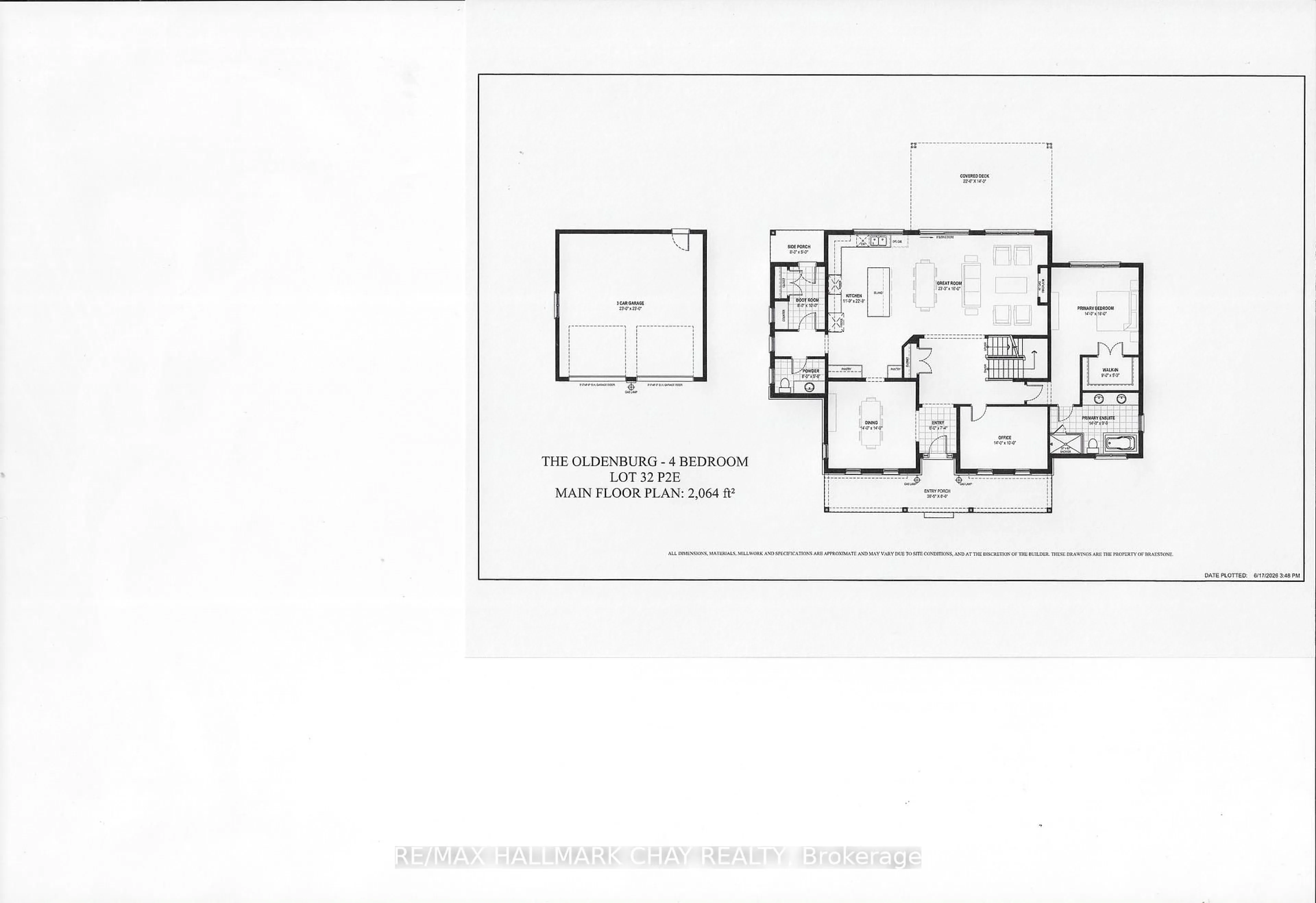 Floor plan for Lt 221 Friesian Crt, Oro-Medonte Ontario L0K 1E0