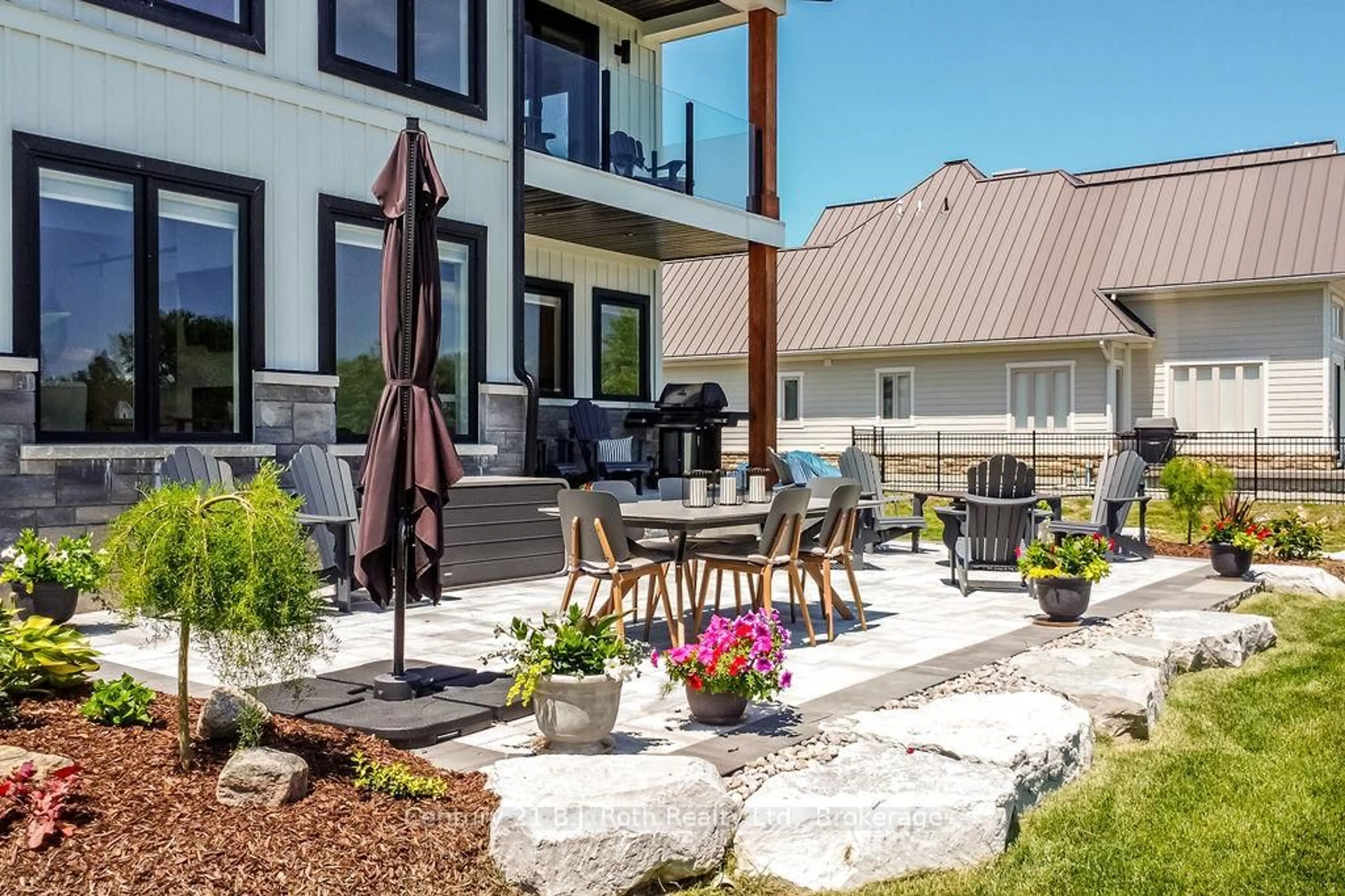 Patio, mountain view for 53 Dock Lane #27, Tay Ontario L0K 1R0