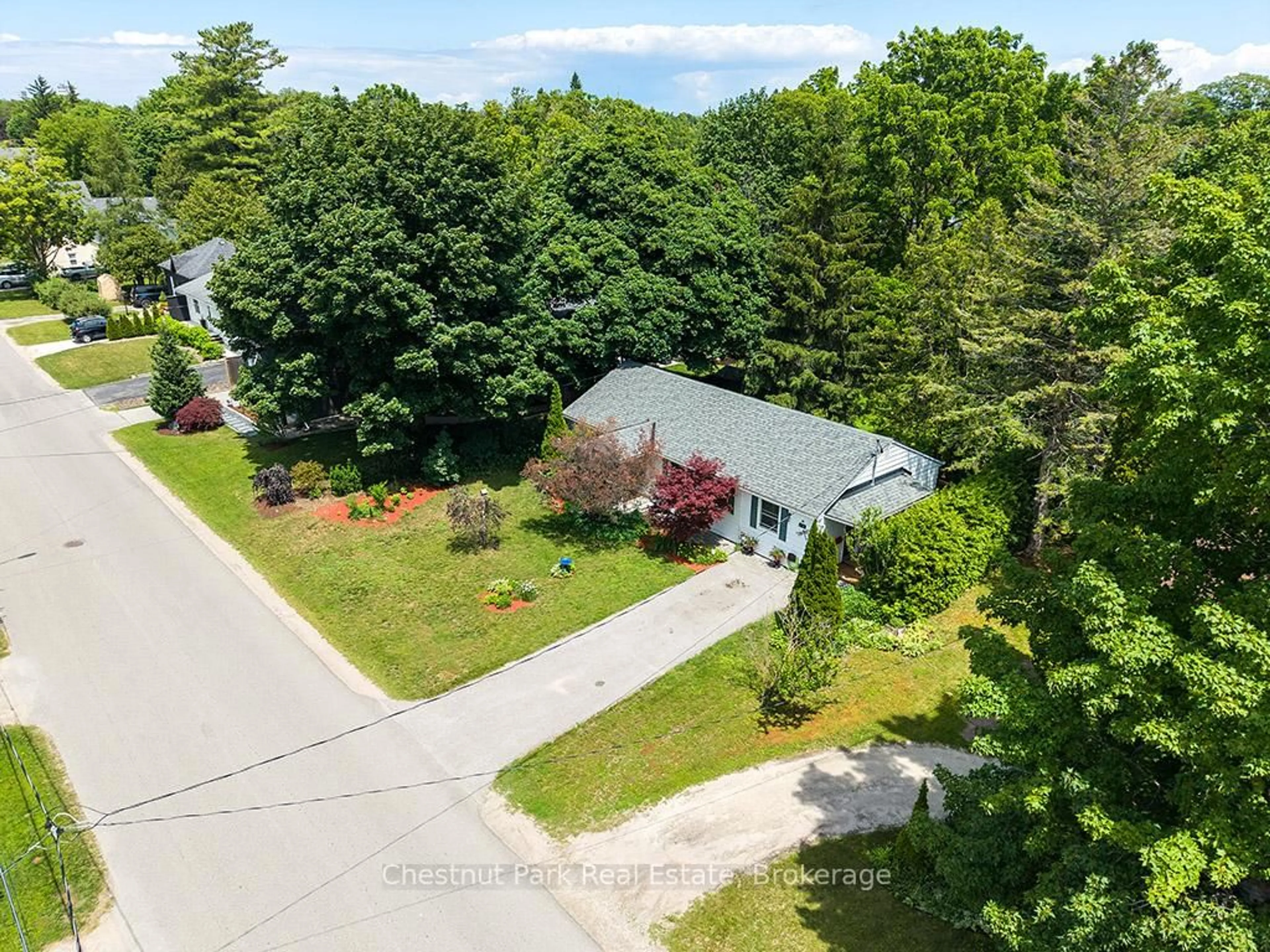A pic from outside/outdoor area/front of a property/back of a property/a pic from drone, street for 333 Oak St, Collingwood Ontario L9Y 2Y4
