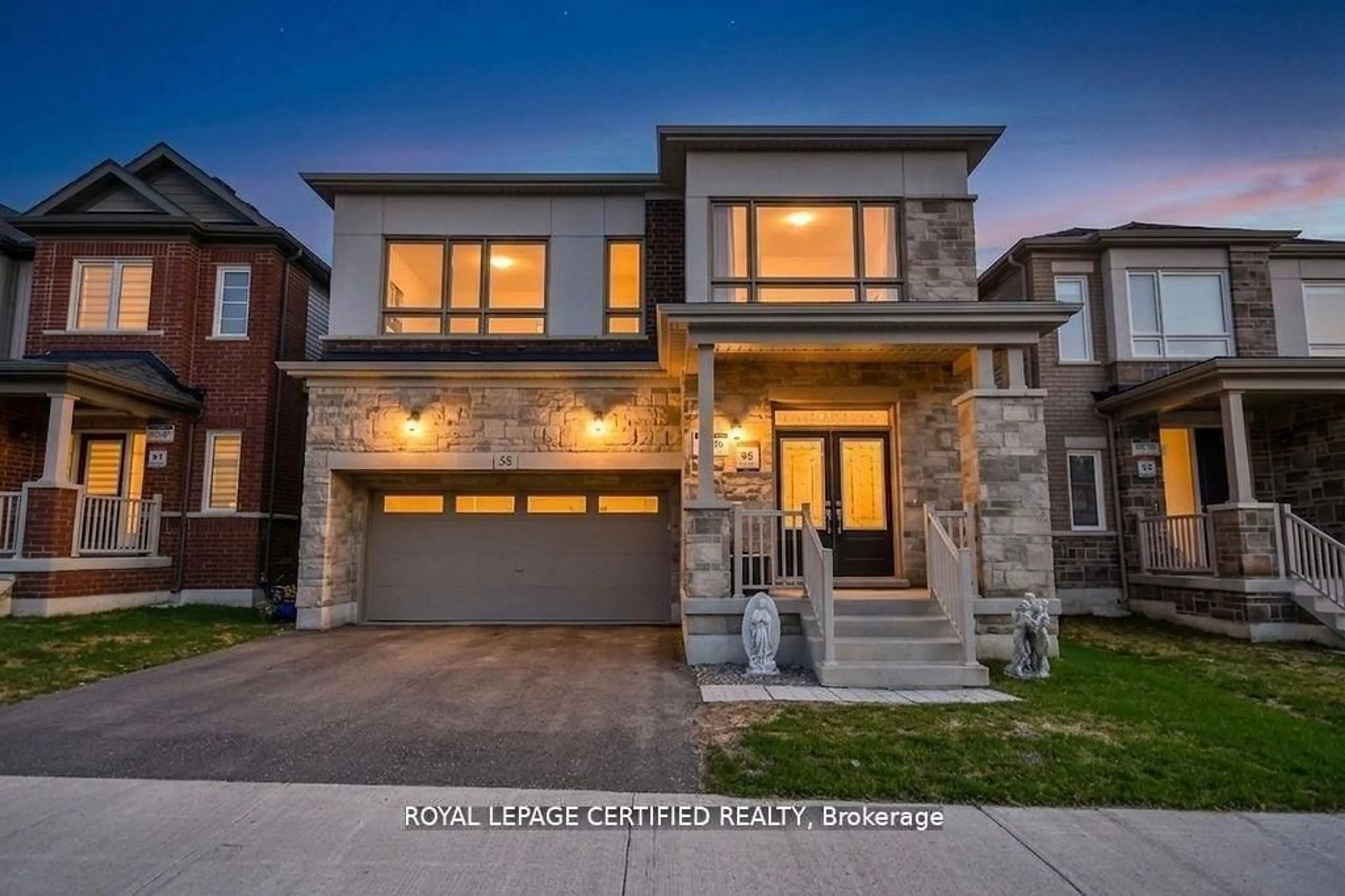 Home with brick exterior material, street for 58 Shepherd Dr, Barrie Ontario L9S 2Z4