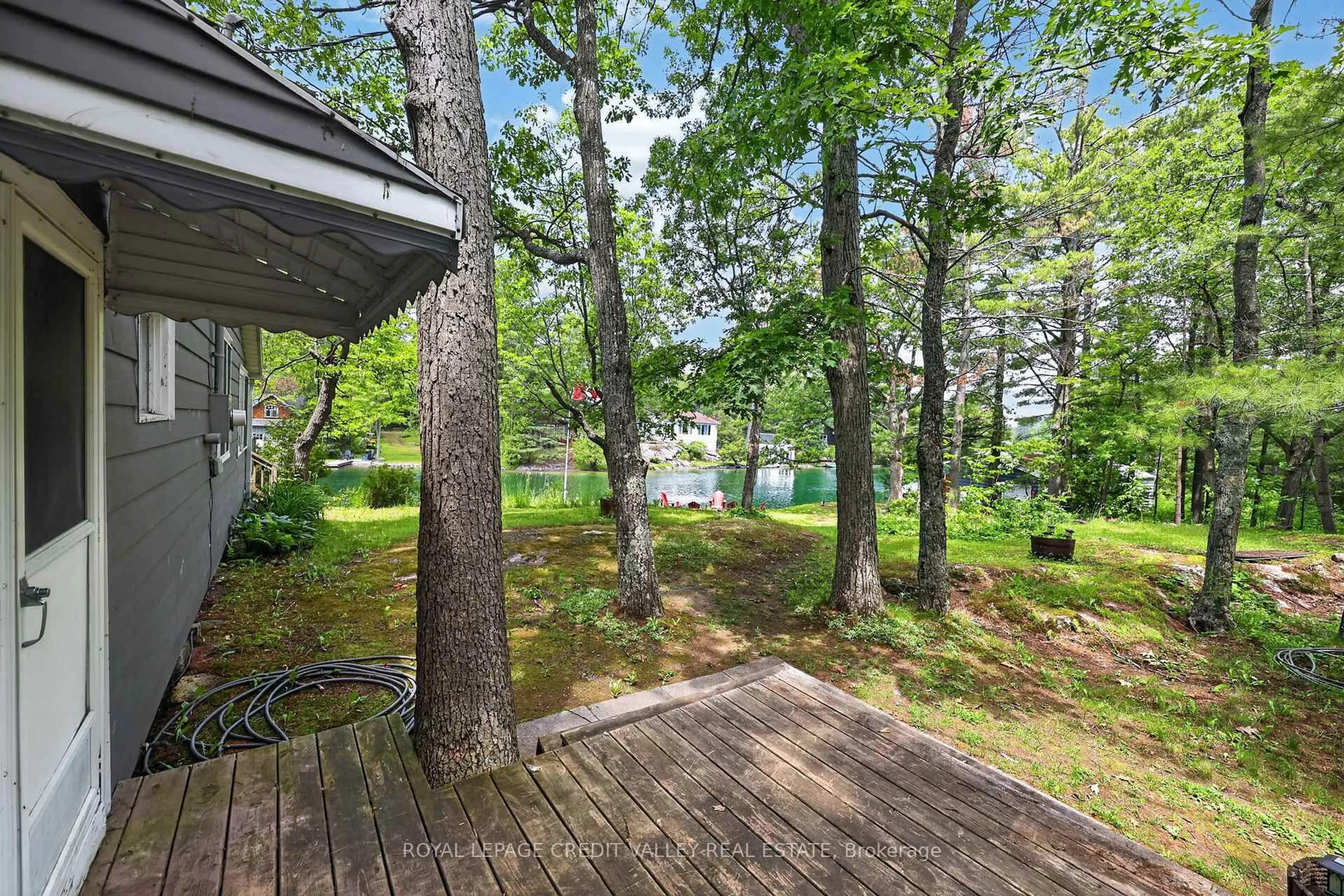 Patio, forest/trees view for 8128 Rama Rd, Ramara Ontario L0K 2B0