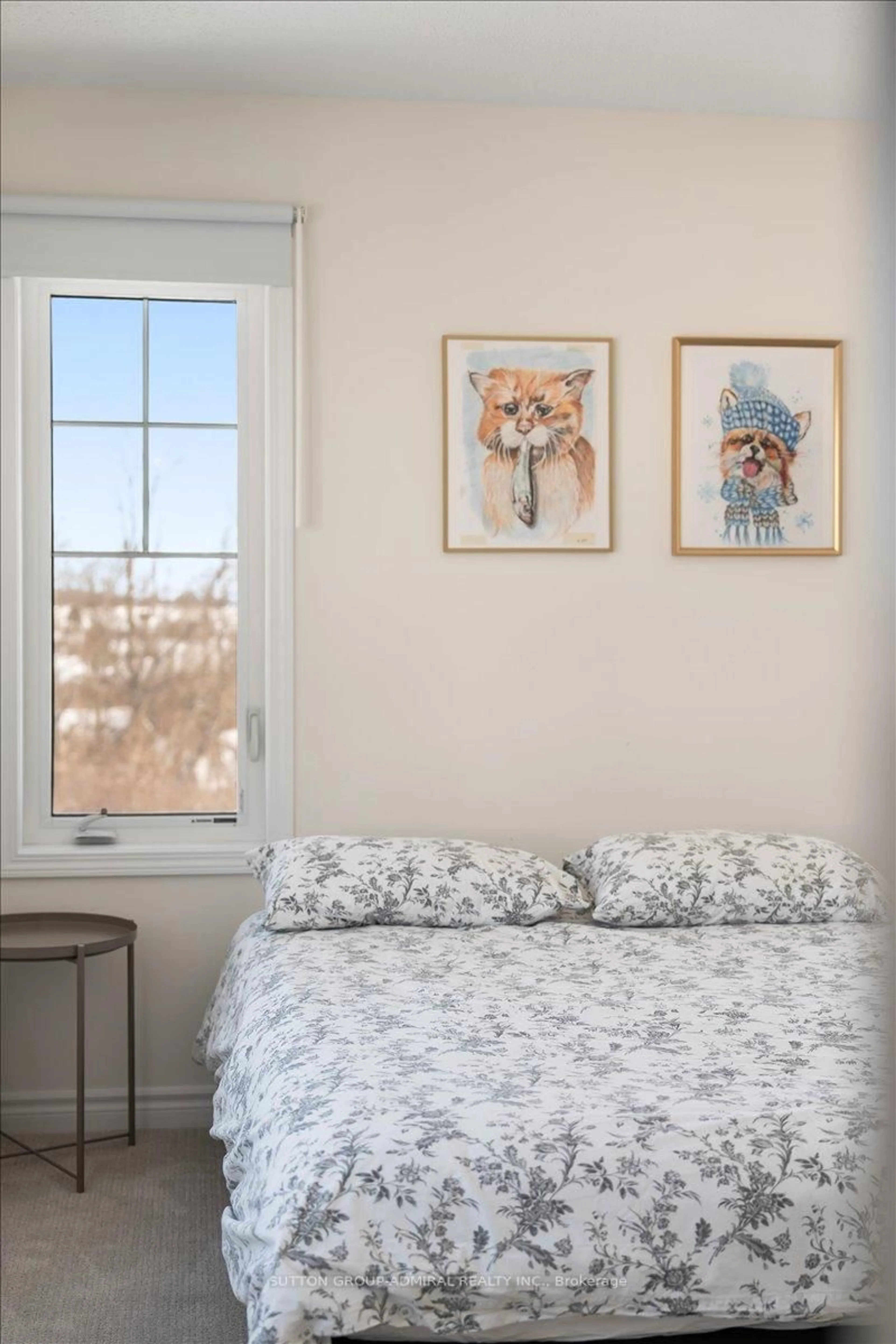 Bedroom with bed, wood/laminate floor for 83 Shelburne Ave, Wasaga Beach Ontario L9Z 0L2