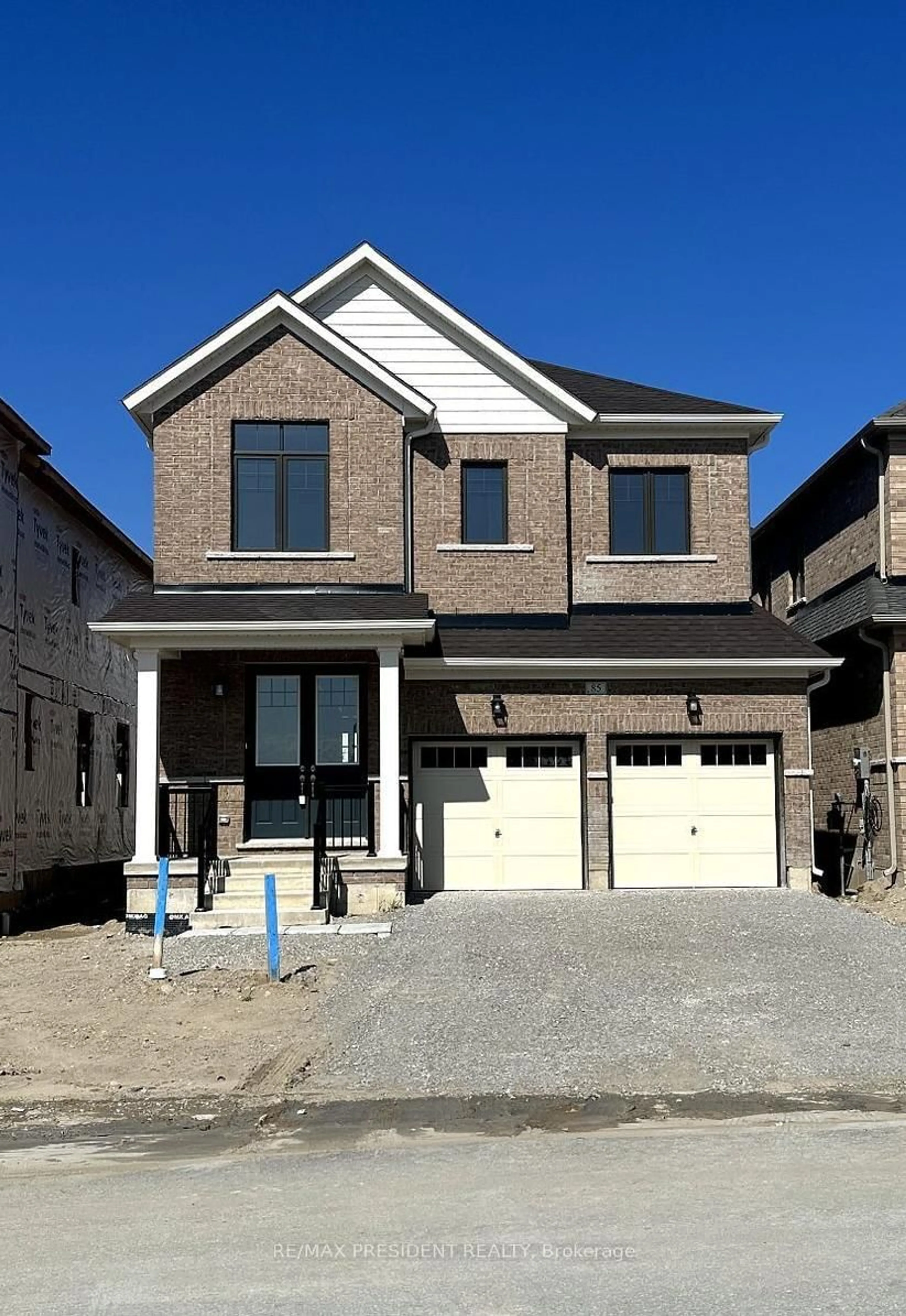 Home with brick exterior material, street for 85 Bearberry Rd, Springwater Ontario L0L 1Y3