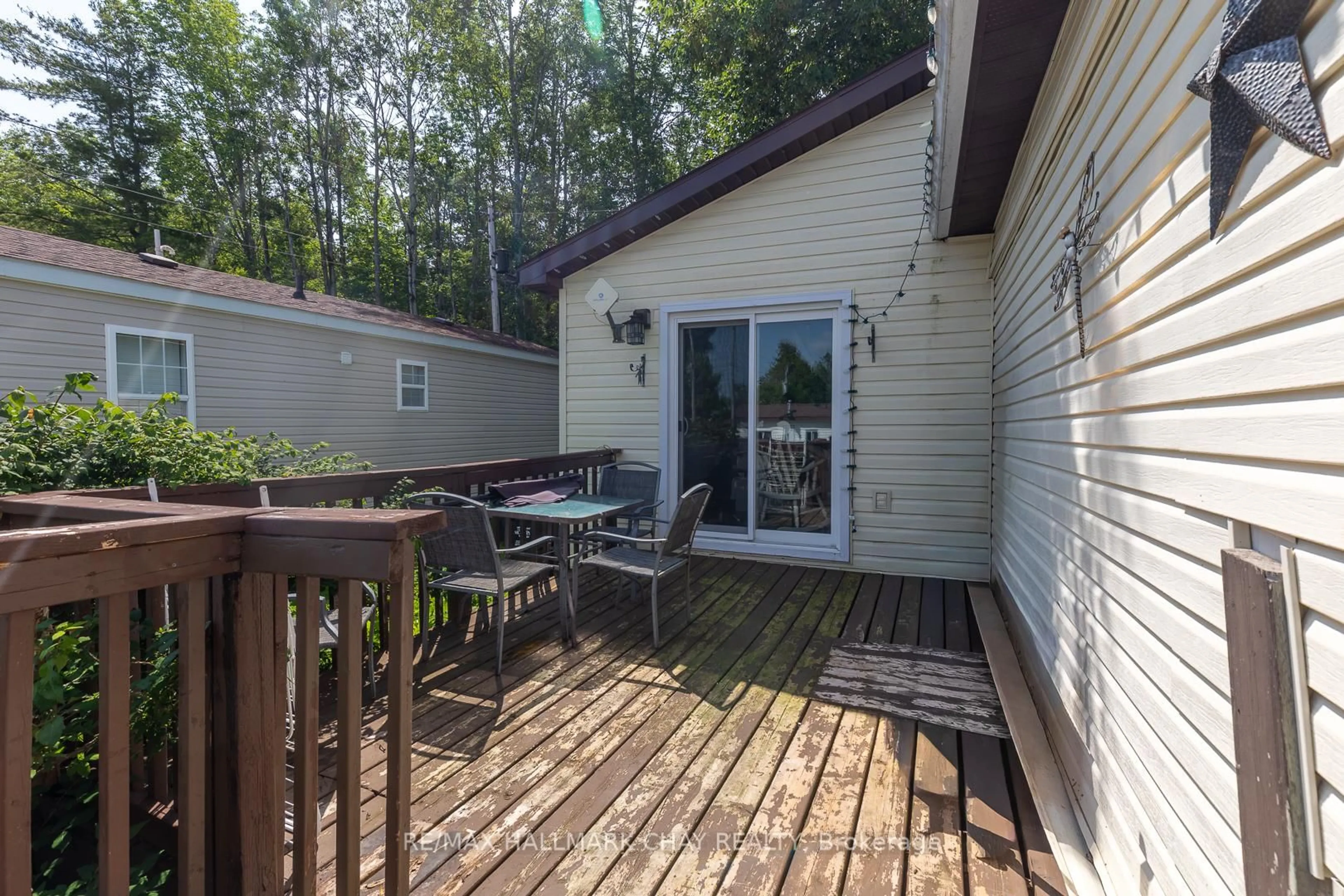 Patio, forest/trees view for 1331 Hilltop Rd, Severn Ontario L3V 0V1