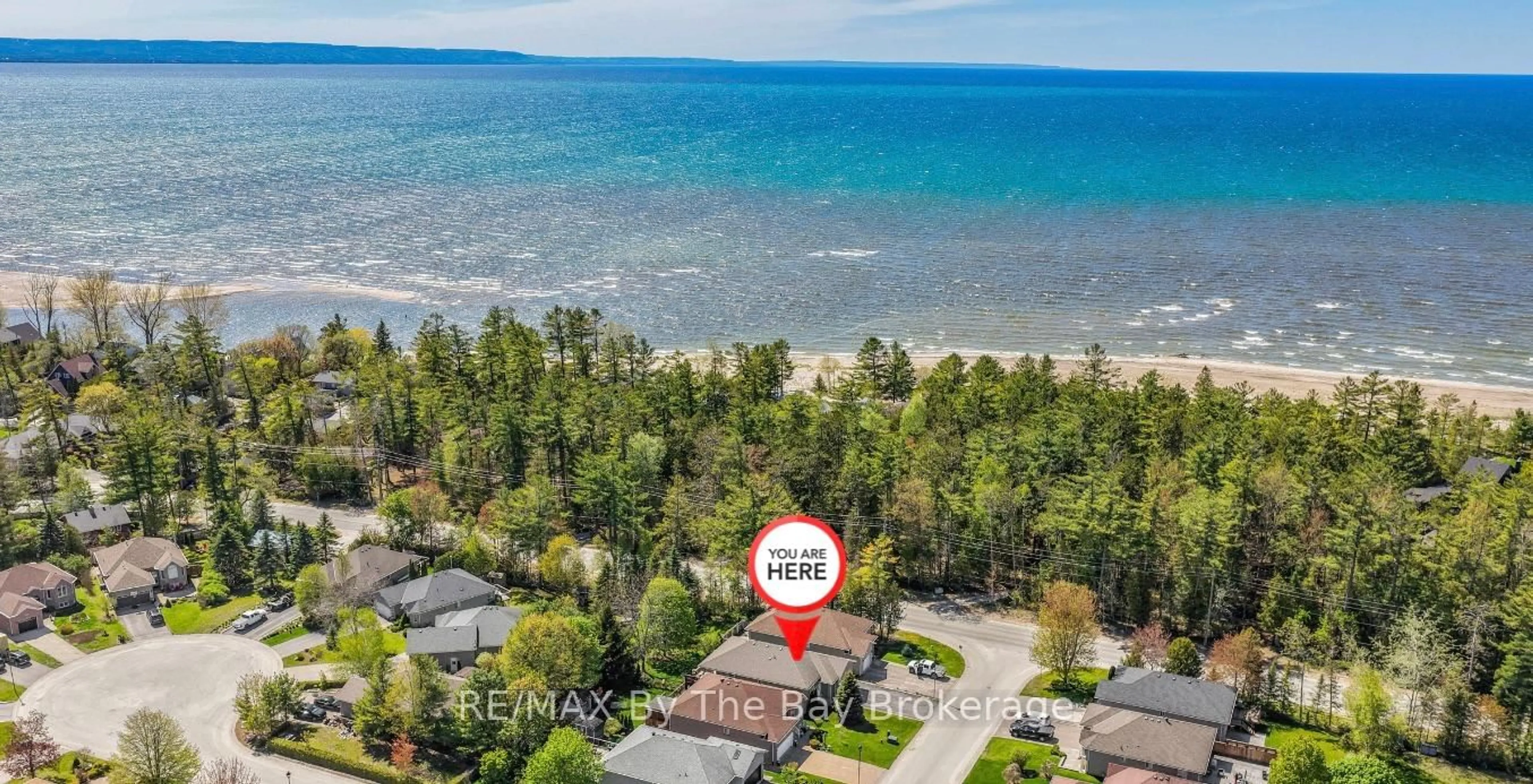 A pic from outside/outdoor area/front of a property/back of a property/a pic from drone, water/lake/river/ocean view for 4 Anthony St, Wasaga Beach Ontario L9Z 2N4