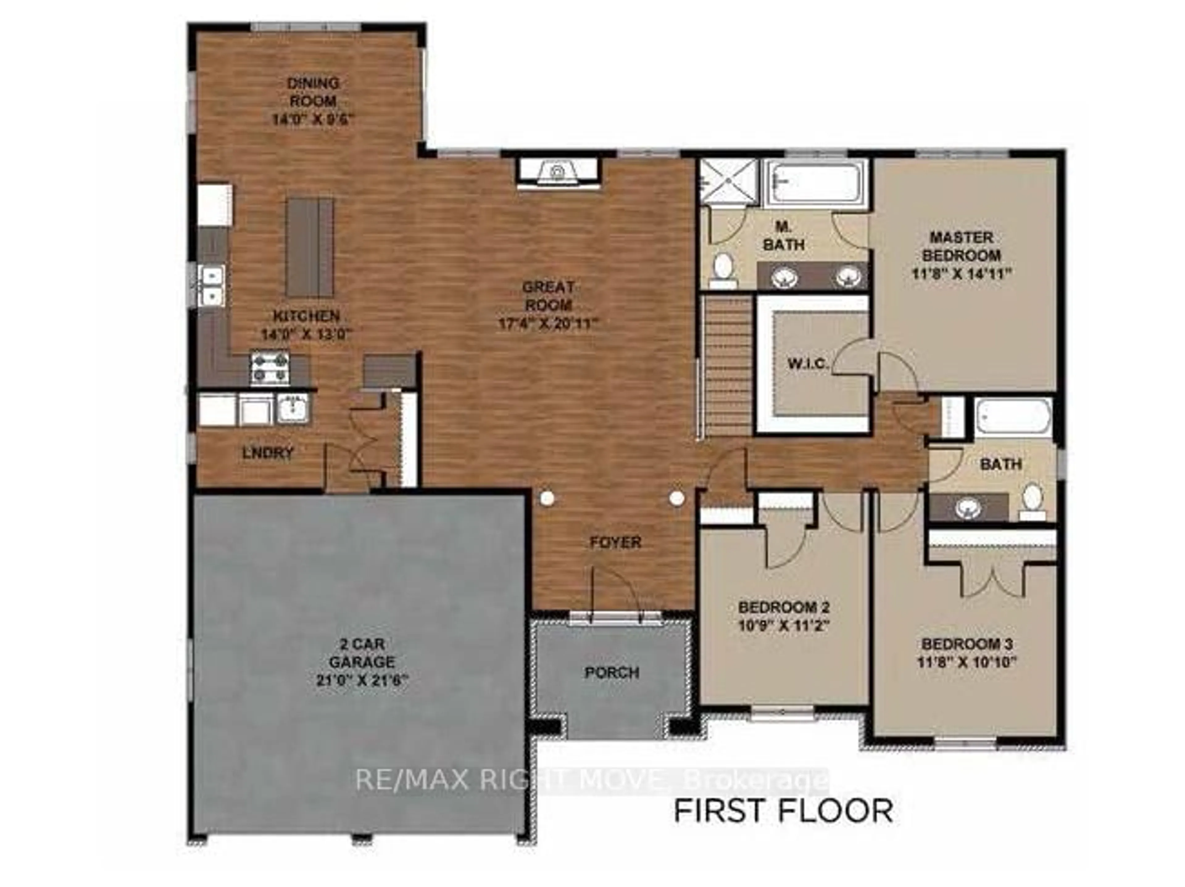 Floor plan for 1901 Rudolph Crt, Severn Ontario L3V 7A6