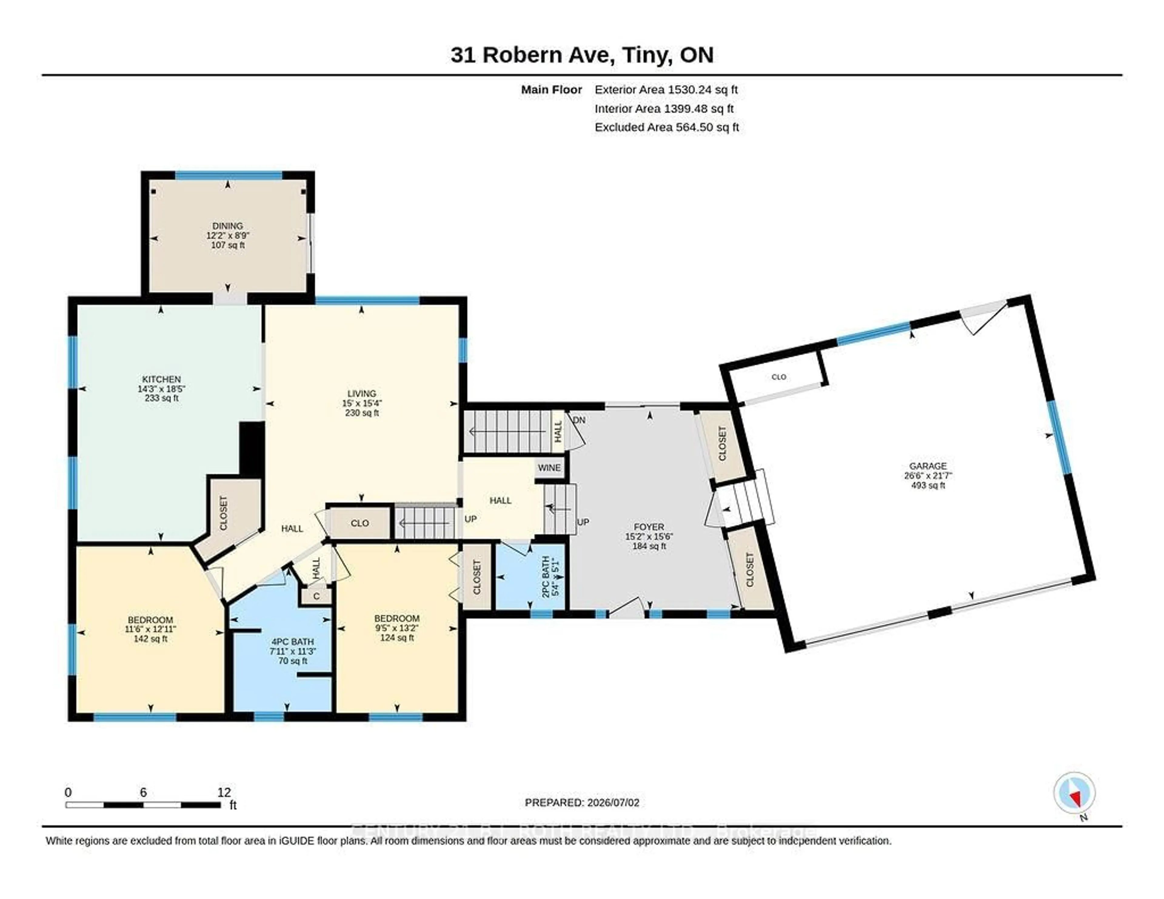 Floor plan for 31 Robern Ave, Tiny Ontario L0L 2J0