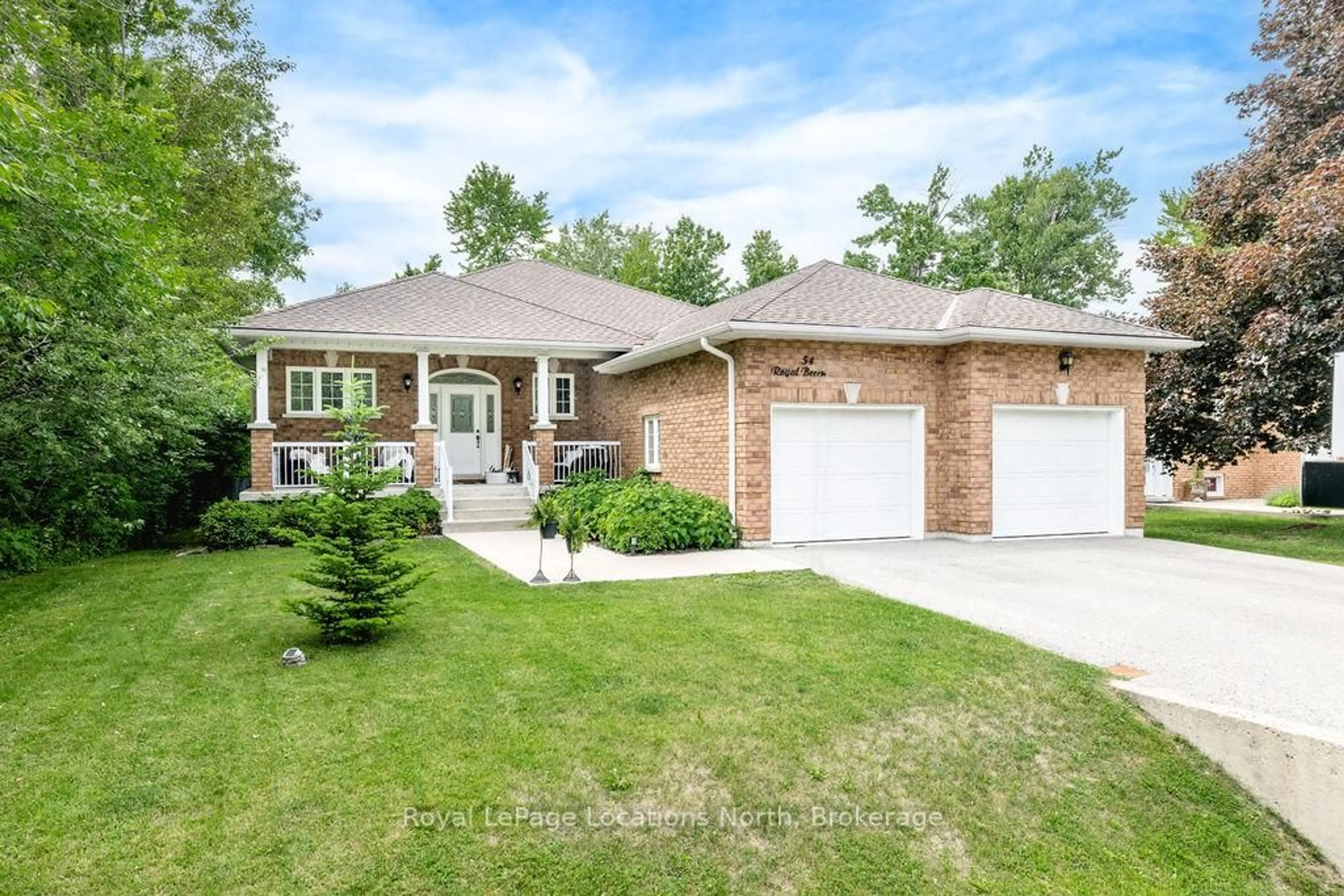 Home with brick exterior material, street for 54 ROYAL BEECH Dr, Wasaga Beach Ontario L9Z 1H3