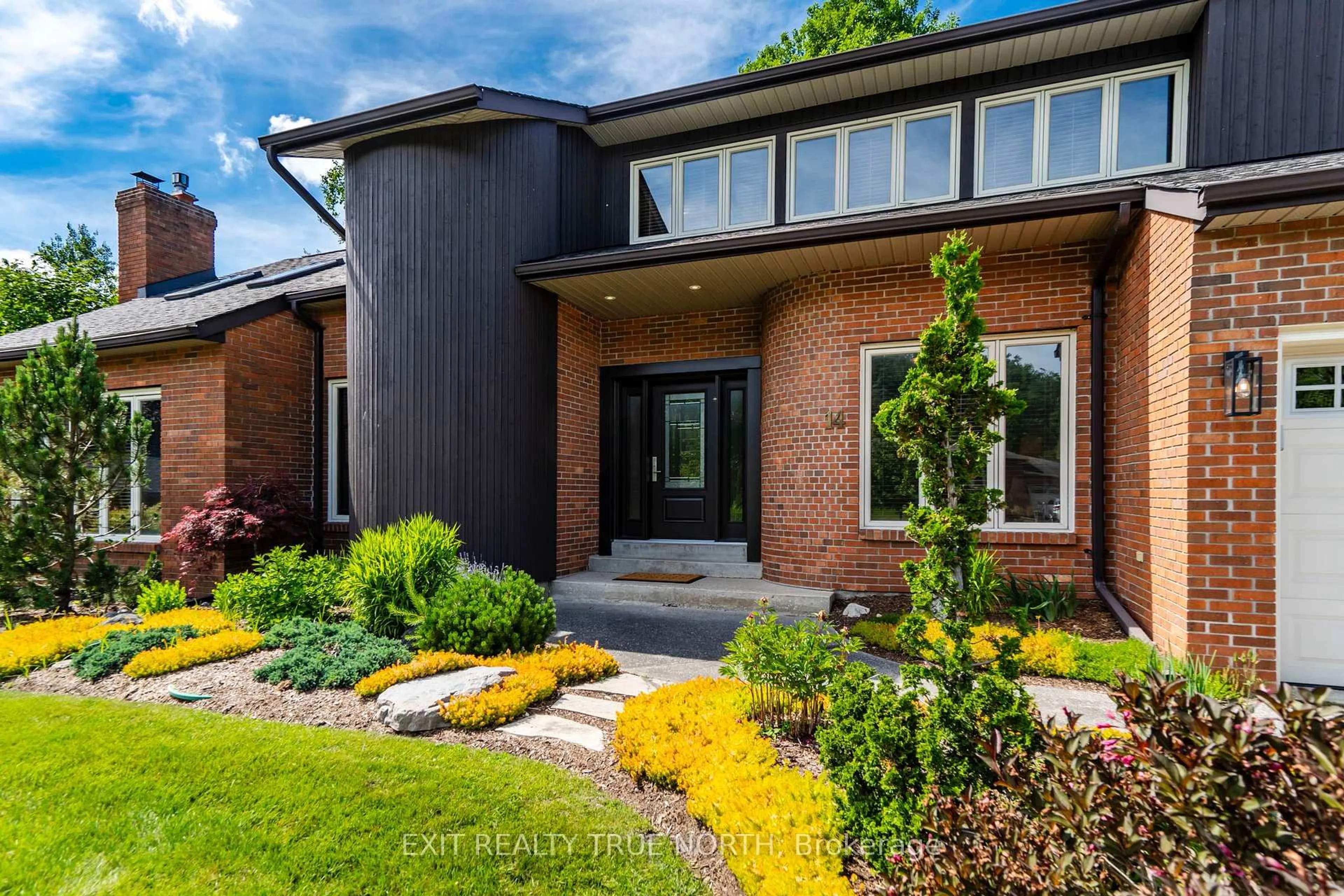 Home with brick exterior material, street for 14 Rosewood Ave, Springwater Ontario L9X 0P5