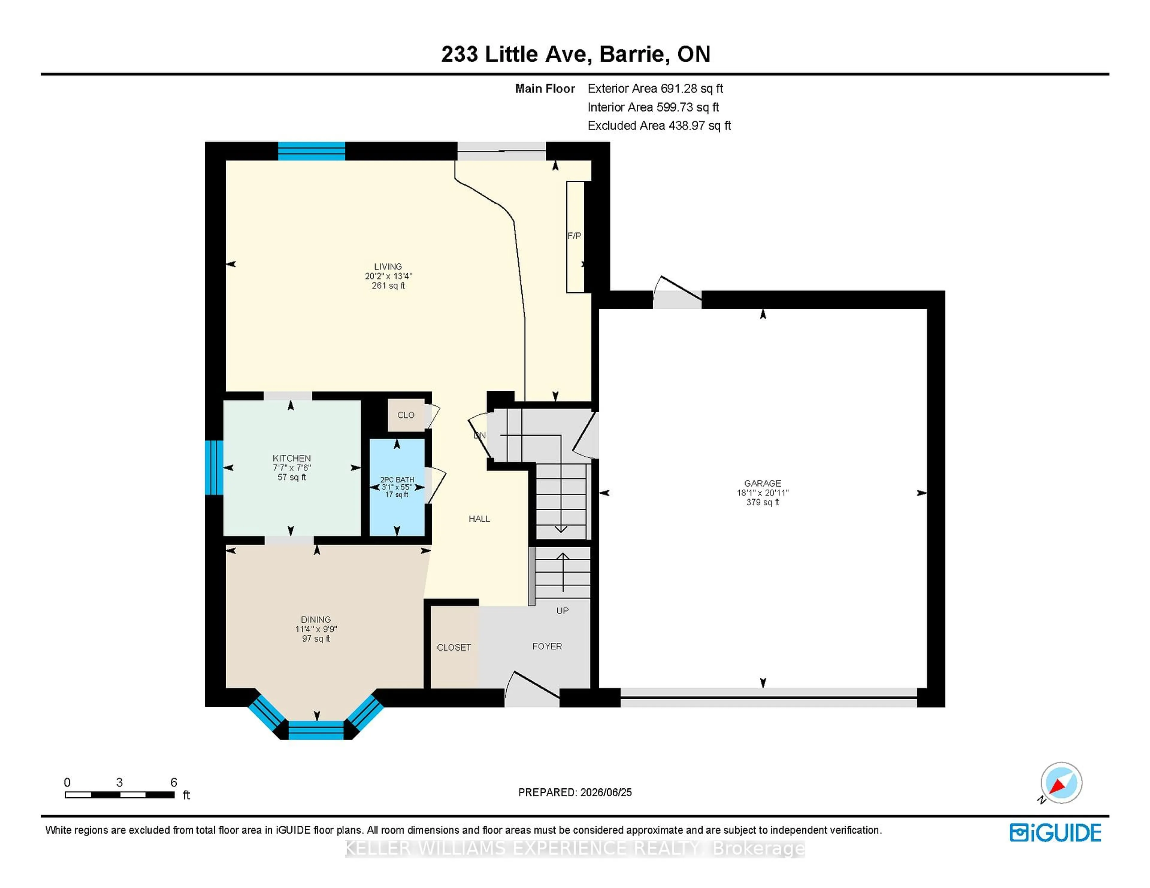 Floor plan for 233 Little Ave, Barrie Ontario L4N 6L3