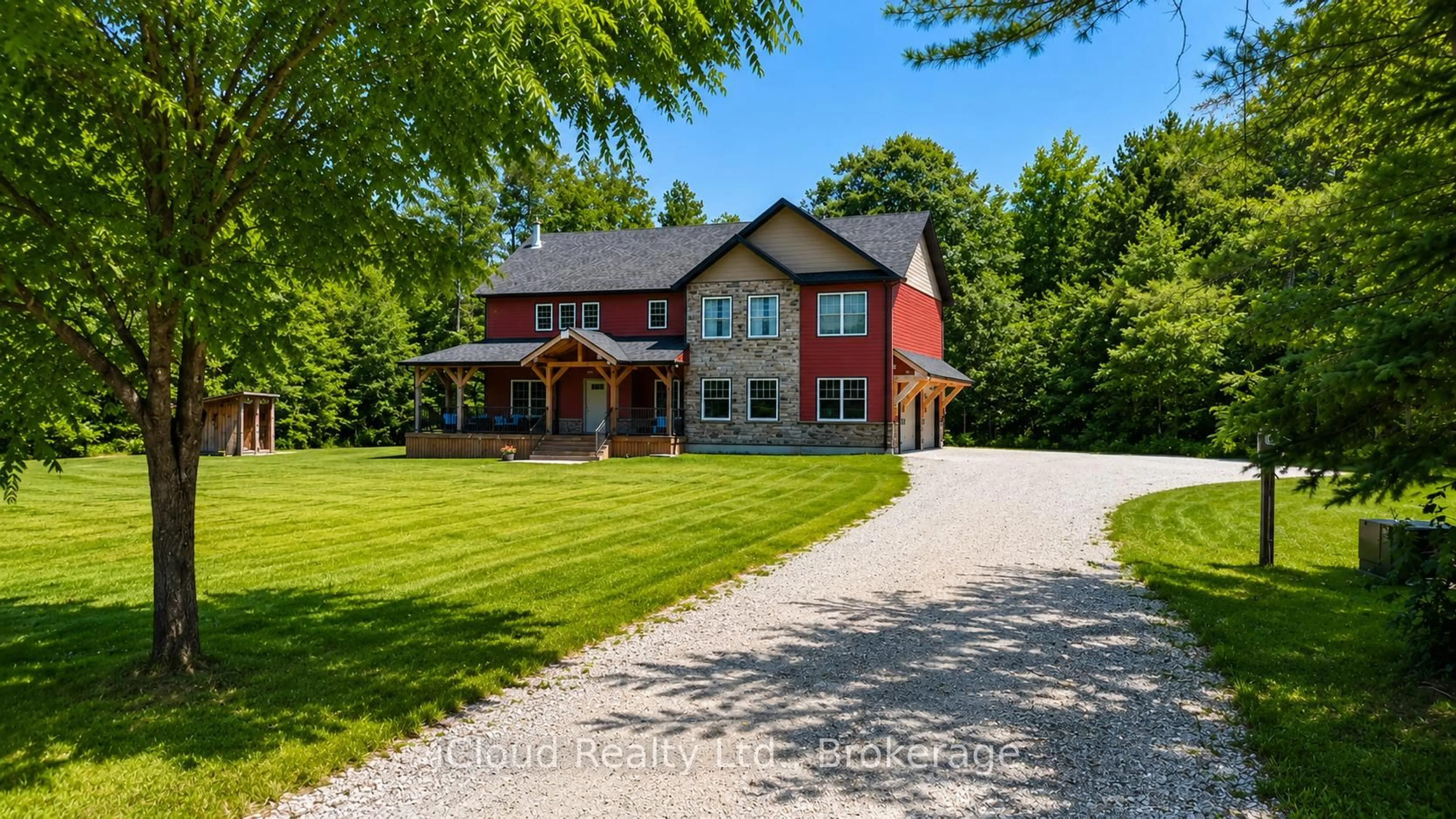 Home with brick exterior material, street for 2091 Dwyer Rd, Springwater Ontario L9X 1L7