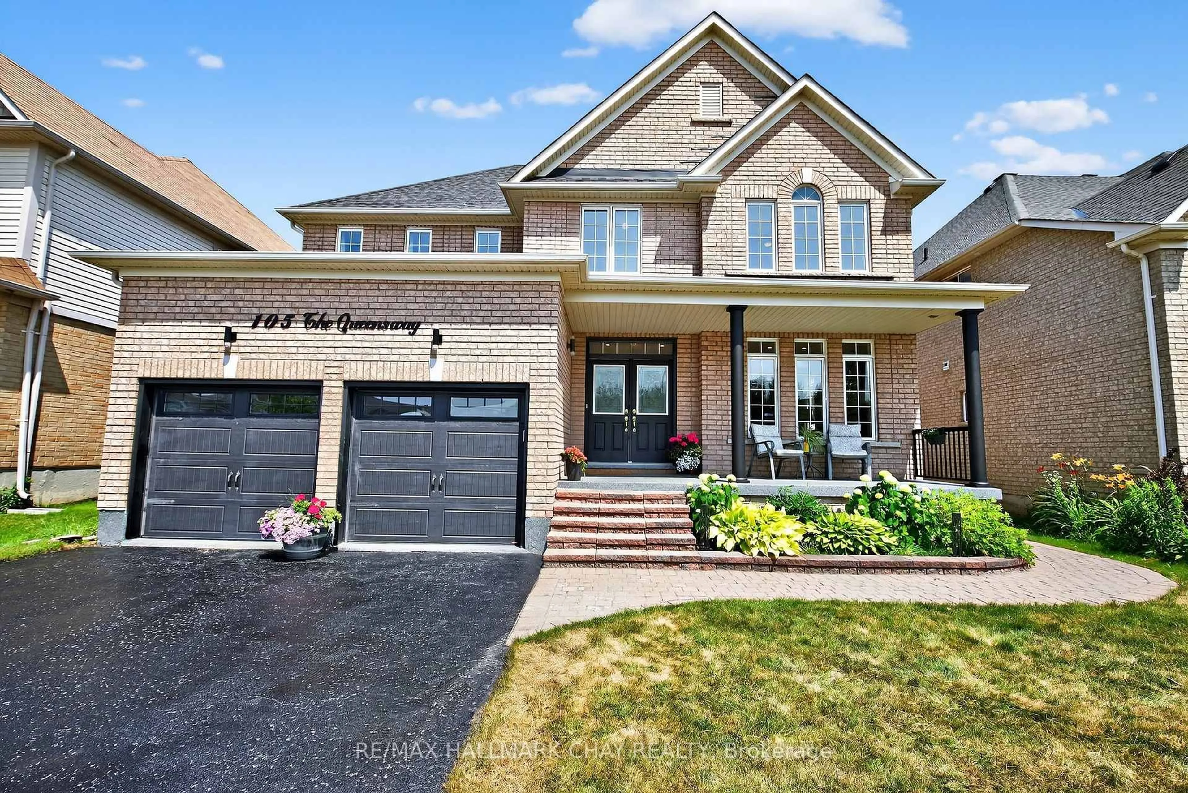 Home with brick exterior material, street for 105 The Queensway Pass, Barrie Ontario L4M 0B2
