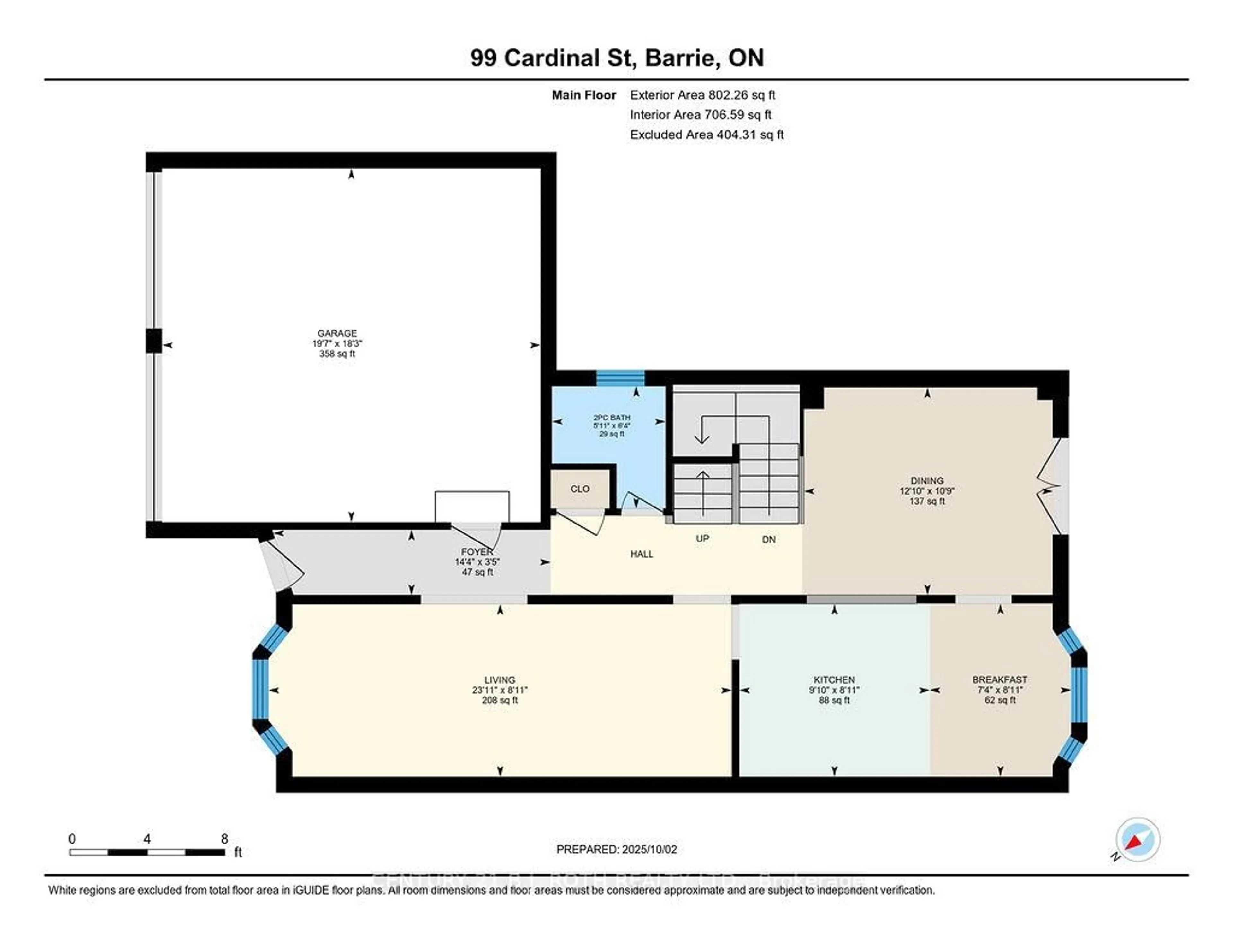 Floor plan for 99 CARDINAL St, Barrie Ontario L4M 6G1