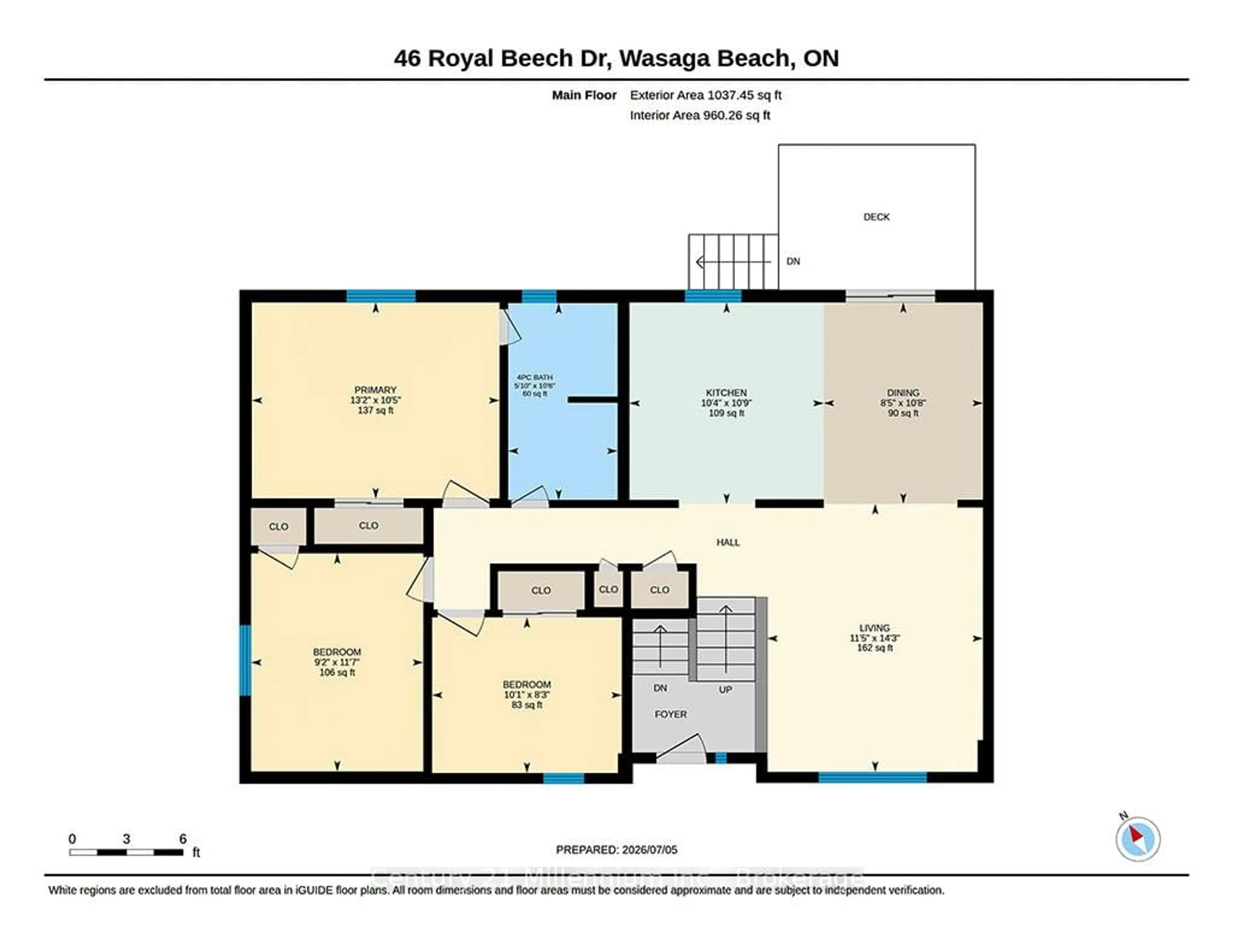 Floor plan for 46 Royal Beech Dr, Wasaga Beach Ontario L9Z 1H2