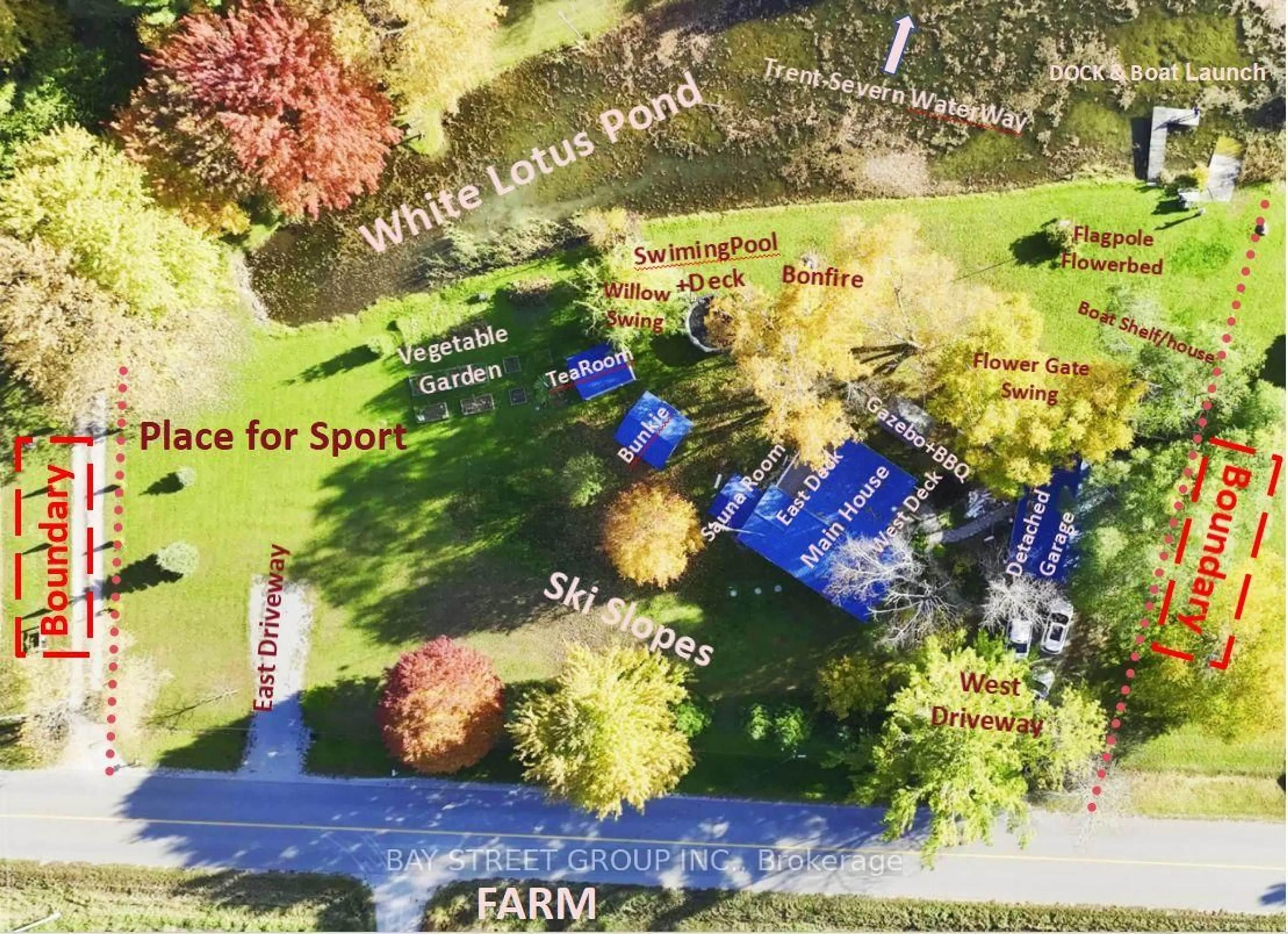 A pic from outside/outdoor area/front of a property/back of a property/a pic from drone, unknown for 1355 Canal Rd, Ramara Ontario L0K 1B0