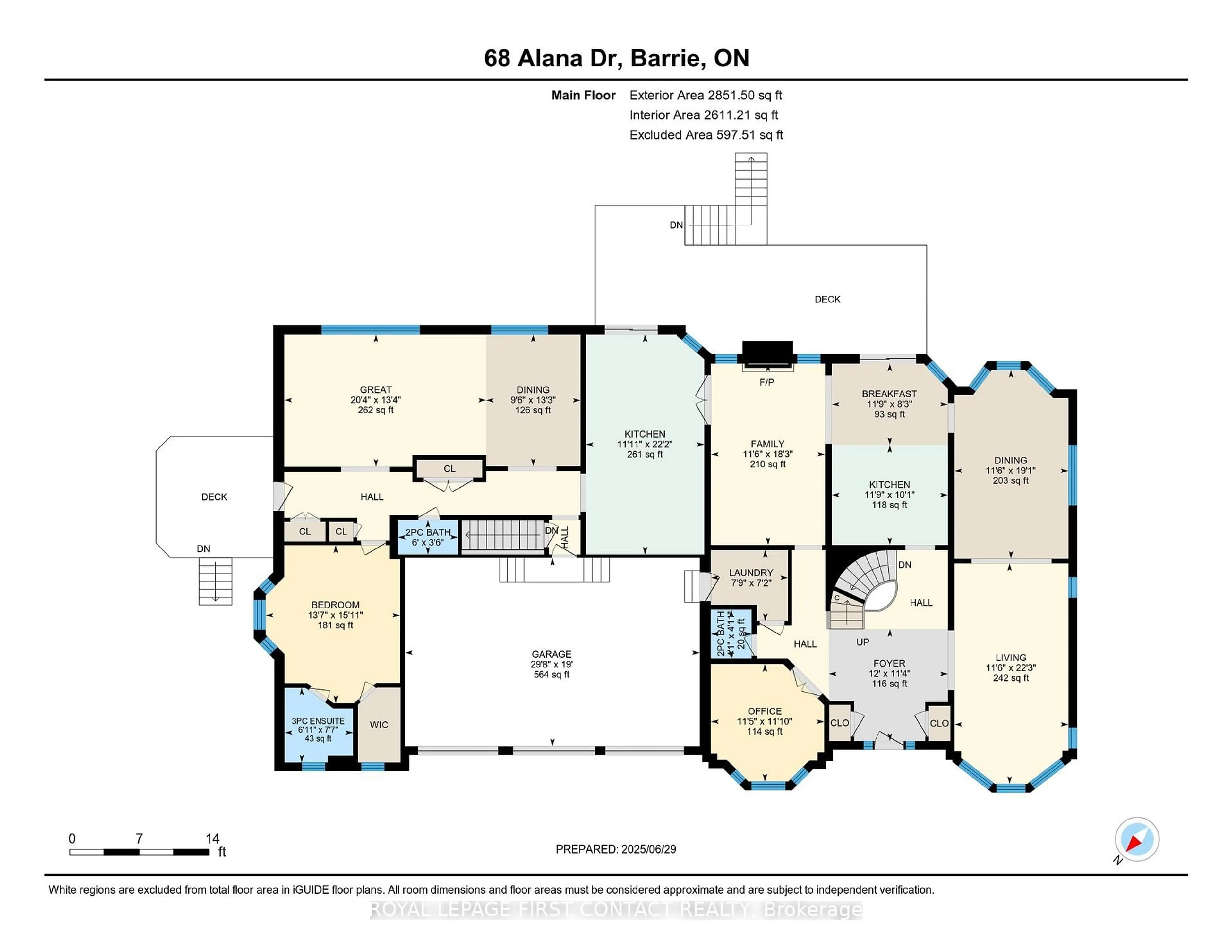 Floor plan for 68 Alana Dr, Springwater Ontario L4N 7K8