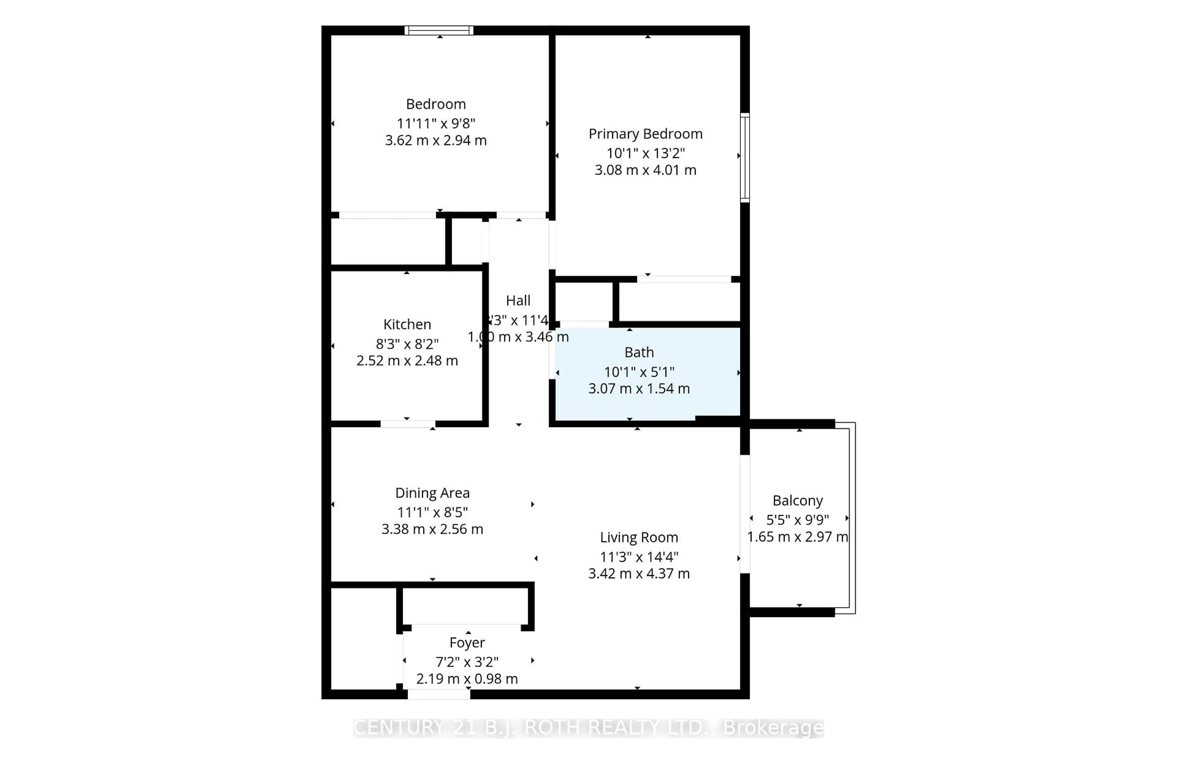 Floor plan for 163 Edgehill Dr #D11, Barrie Ontario L4N 1L9