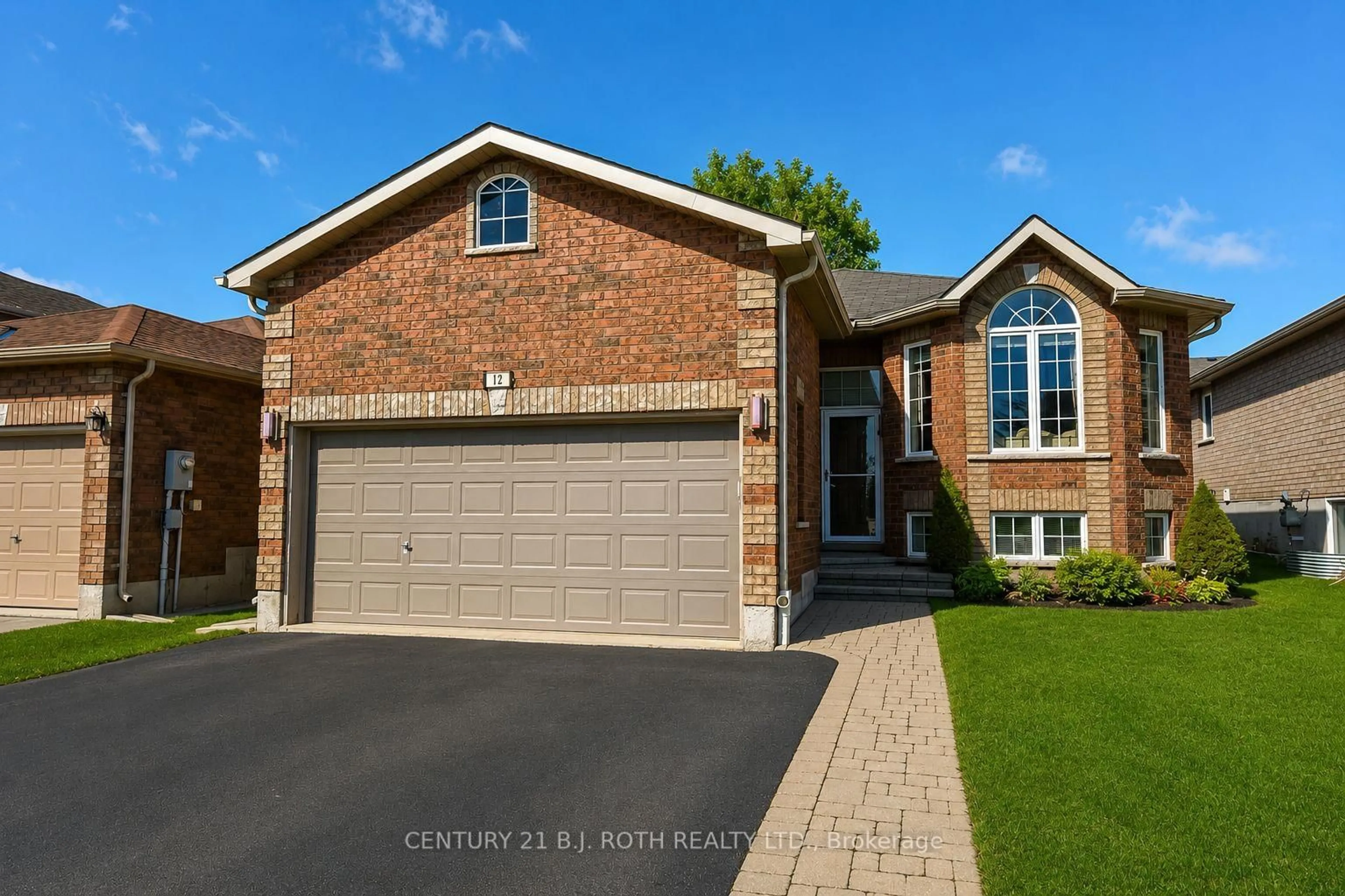 Home with brick exterior material, street for 12 White Cres, Barrie Ontario L4N 7M1