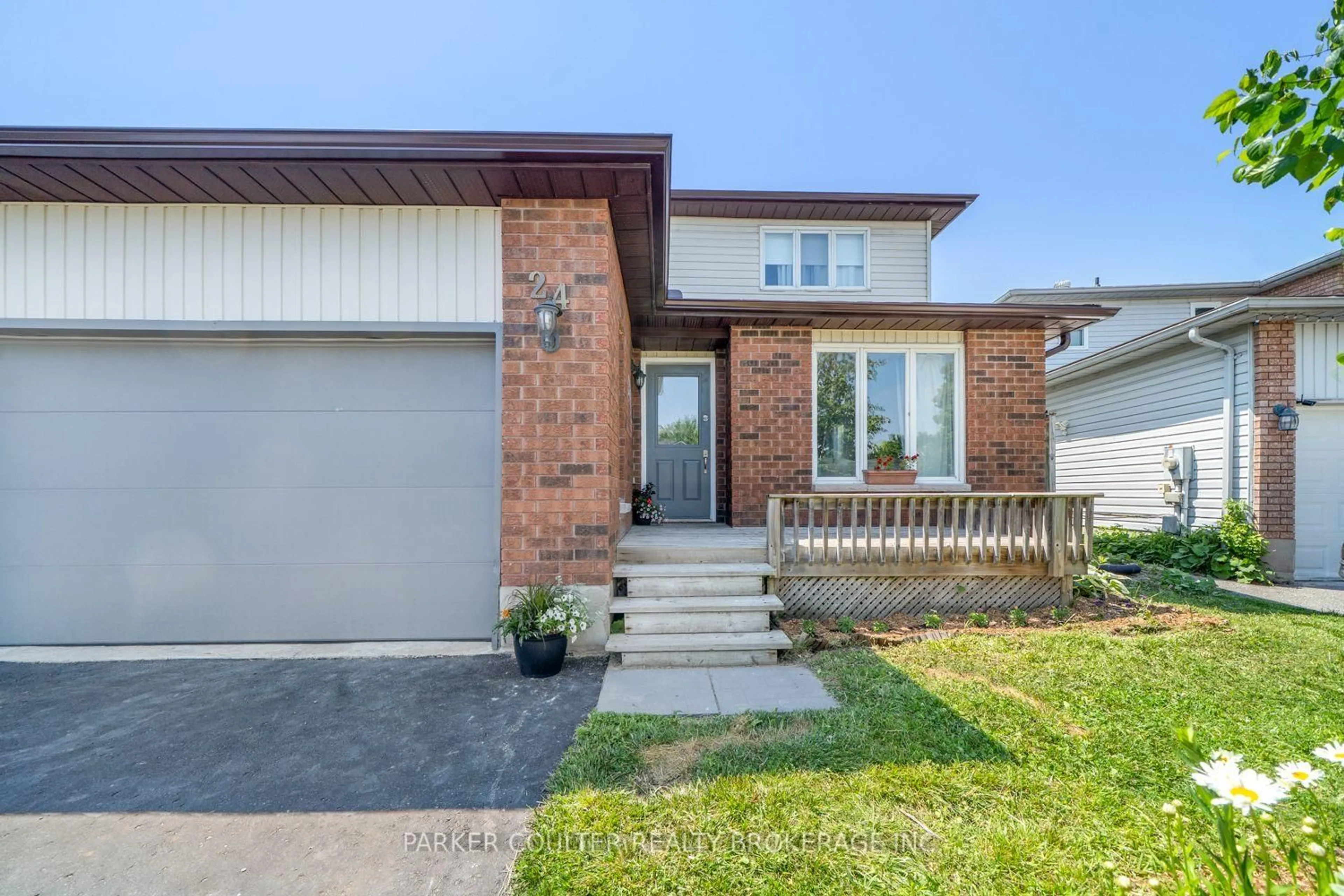 Home with brick exterior material, street for 24 Hopkins Rd, Barrie Ontario L4M 5X6