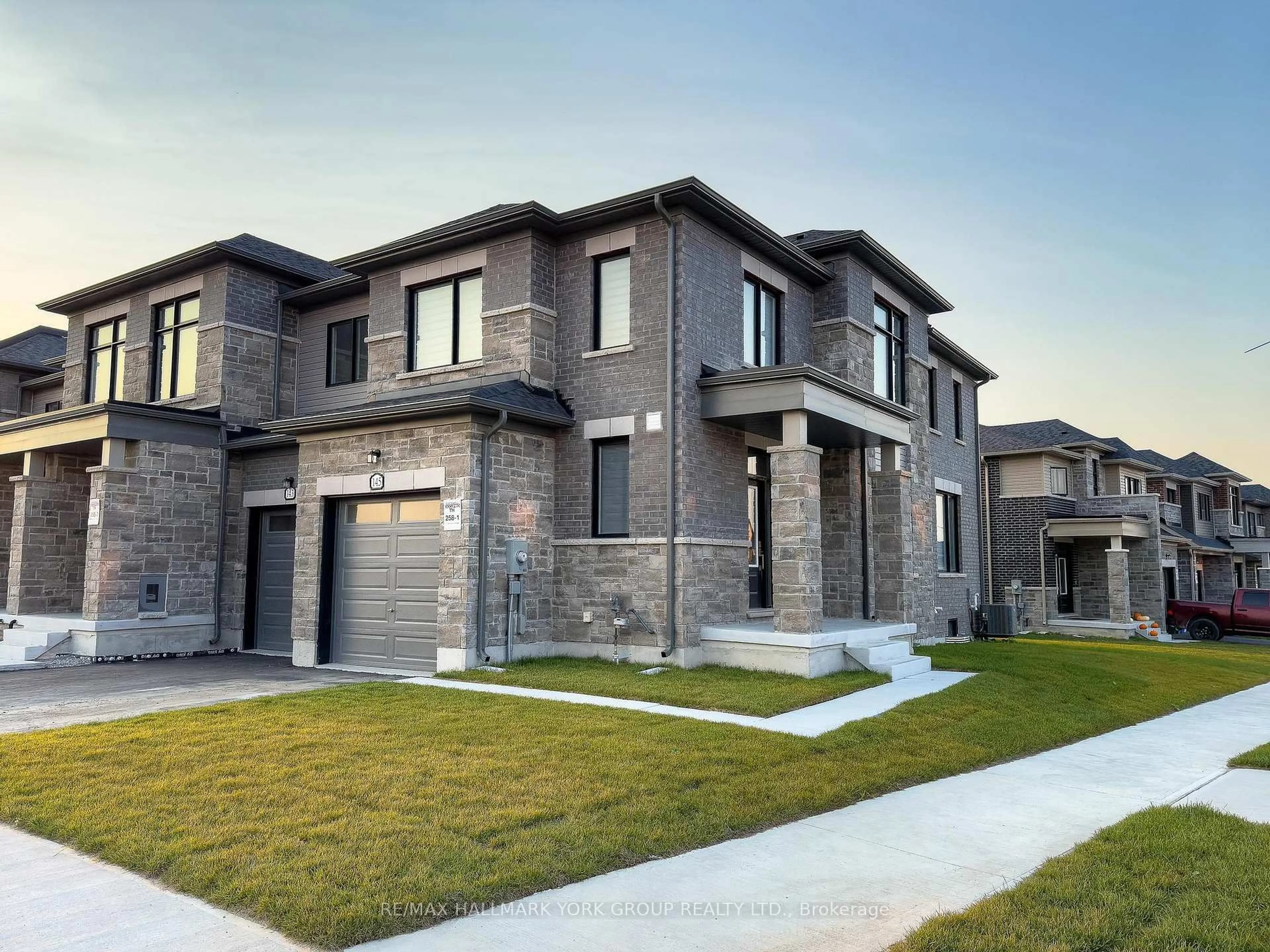 Home with brick exterior material, street for 145 Fenchurch Manr, Barrie Ontario L9J 0X1