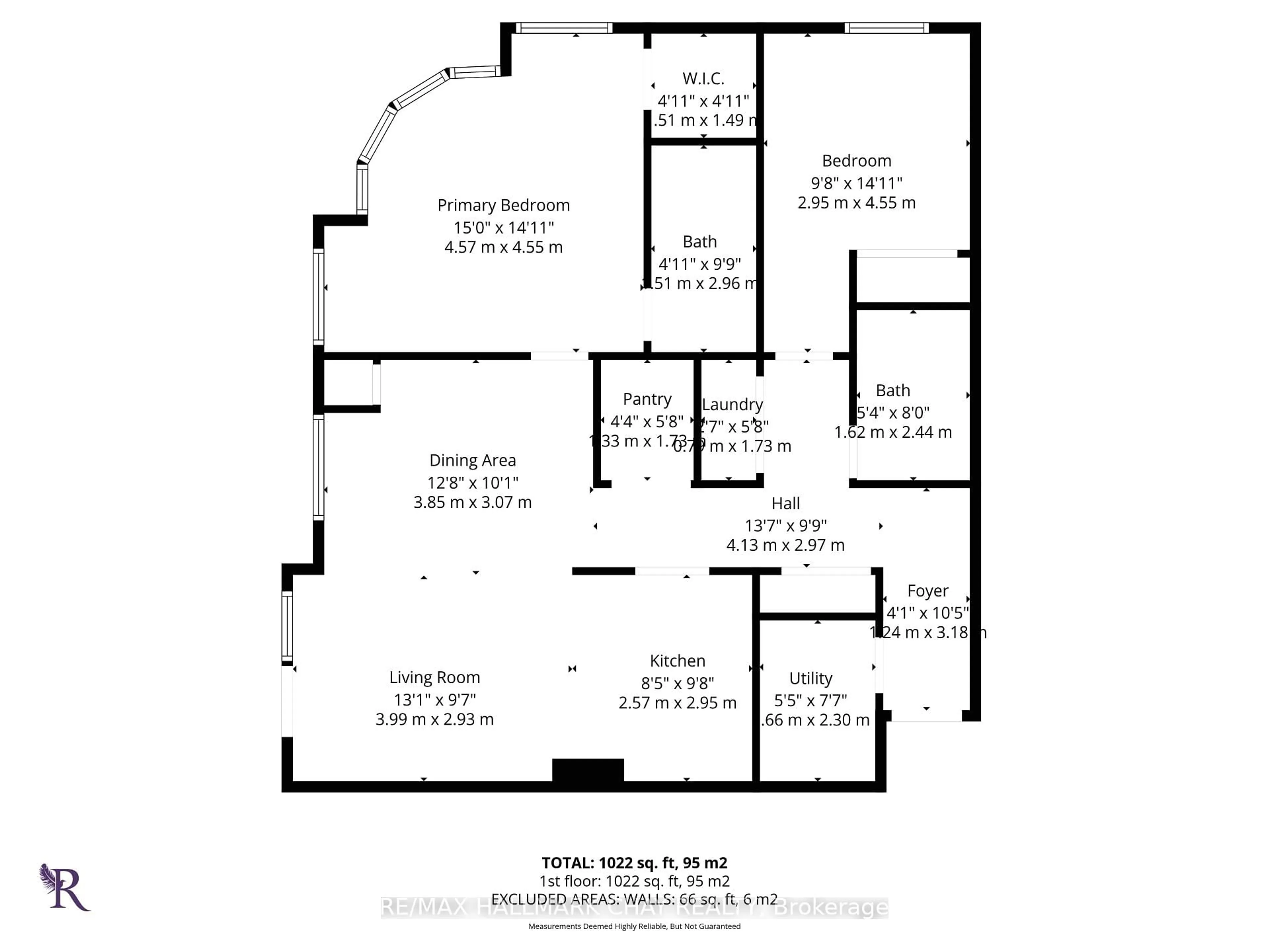 Floor plan for 486 Laclie St #109, Orillia Ontario L3V 4P9