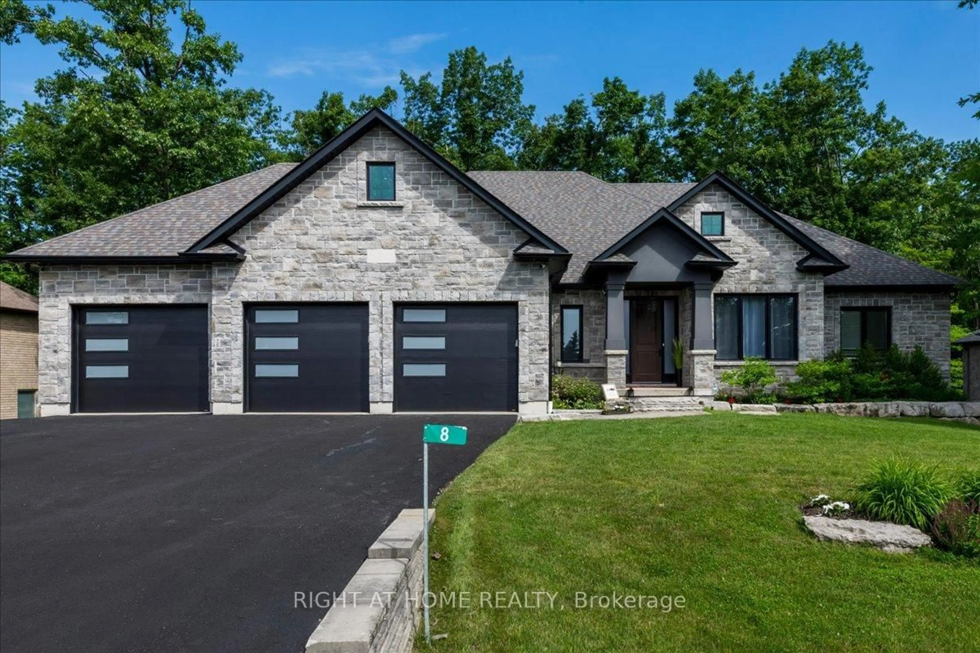 Home with brick exterior material, street for 8 Lloyd Cook Dr, Springwater Ontario L0L 1Y3