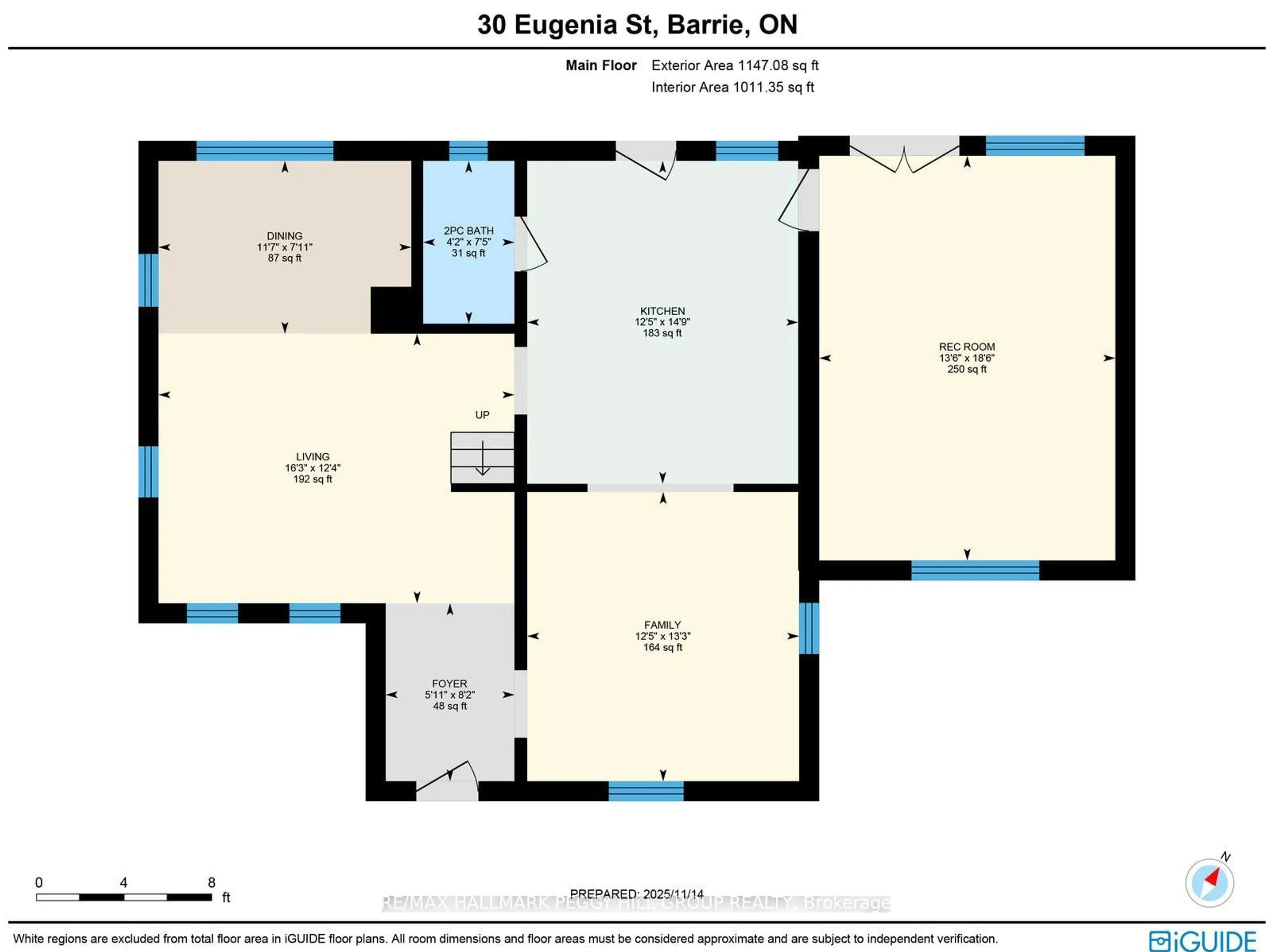 Floor plan for 30 Eugenia St, Barrie Ontario L4M 1P8