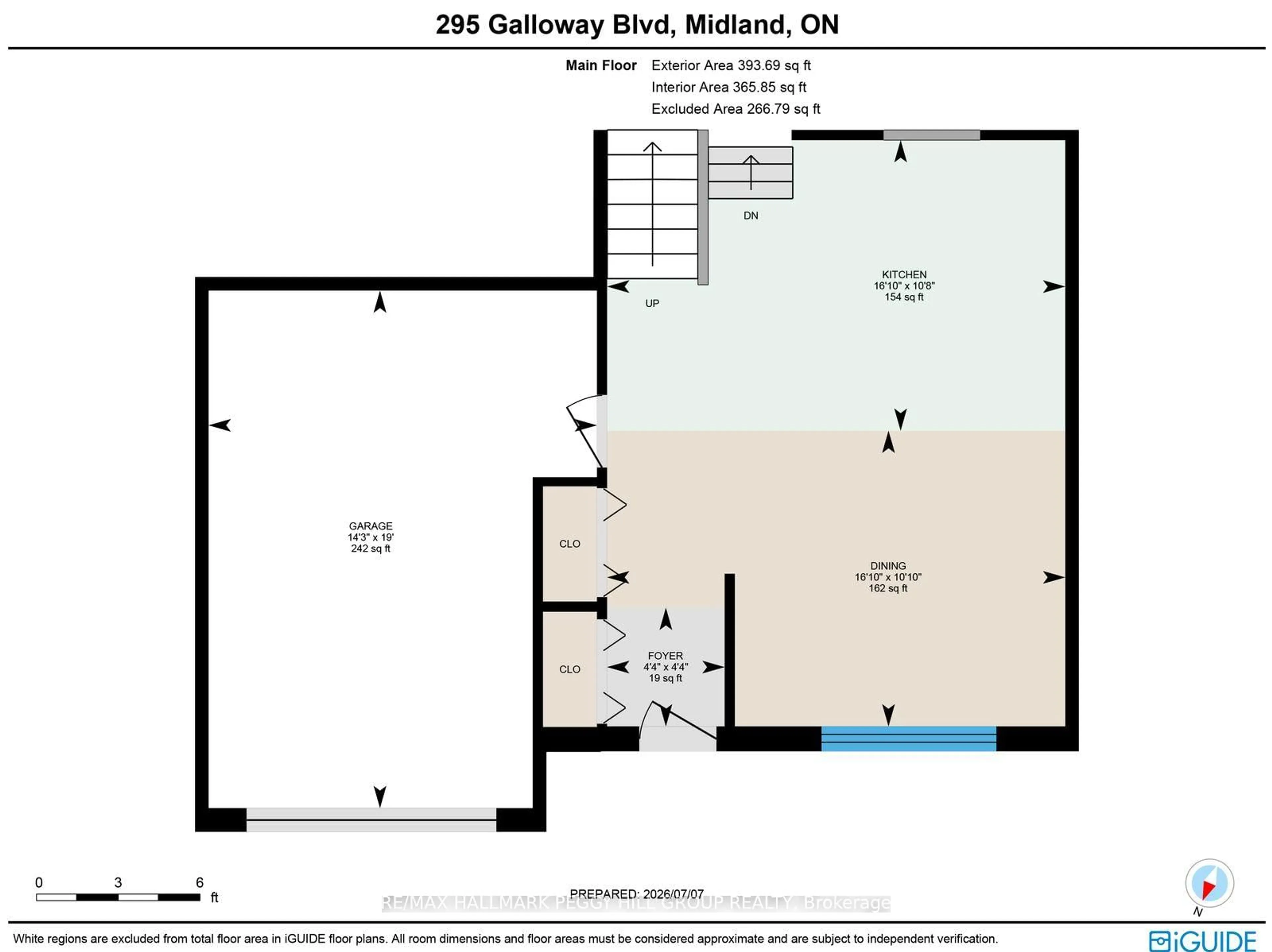 Floor plan for 295 Galloway Blvd, Midland Ontario L4R 5A3