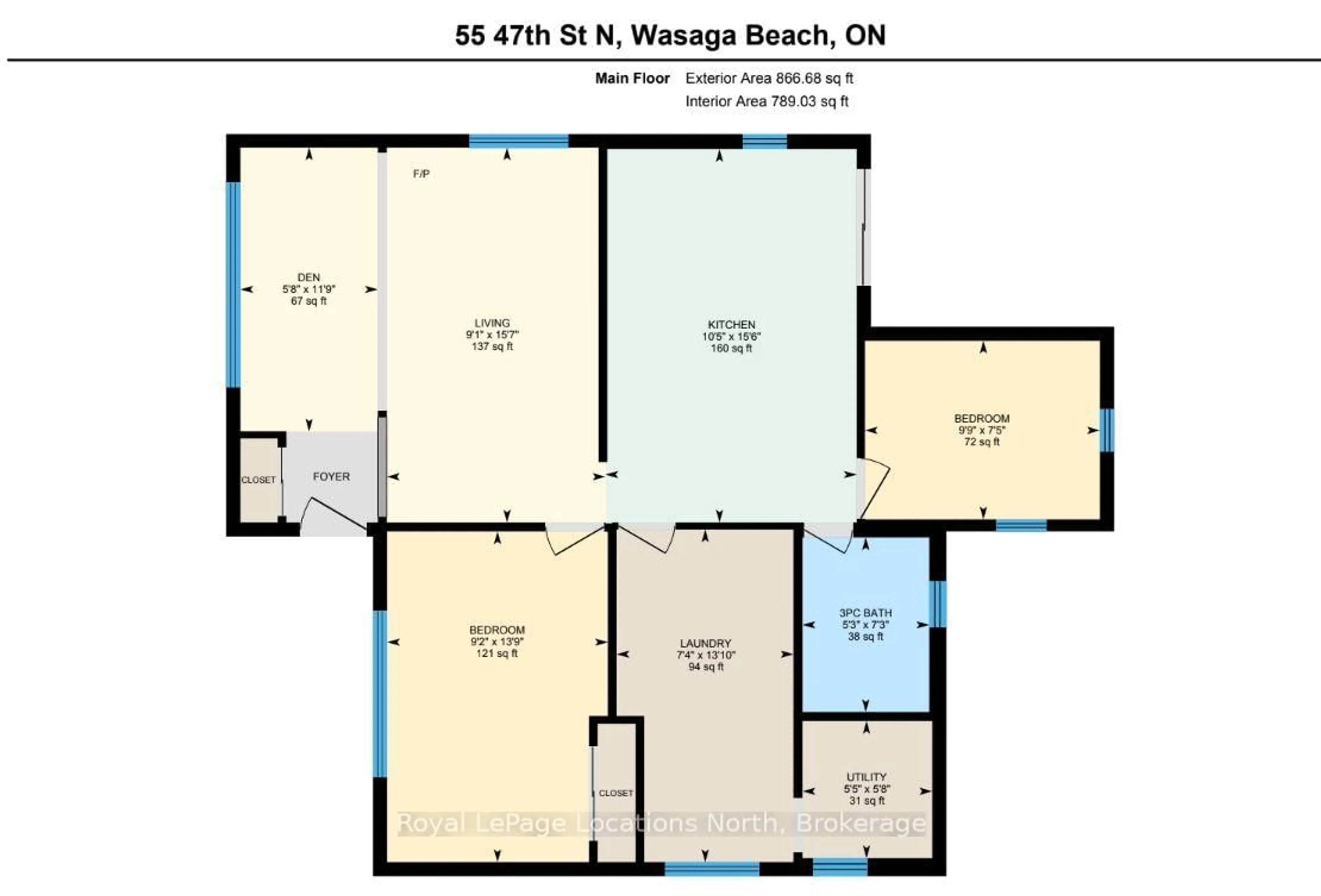 Floor plan for 55 47th St, Wasaga Beach Ontario L9Z 1Y5