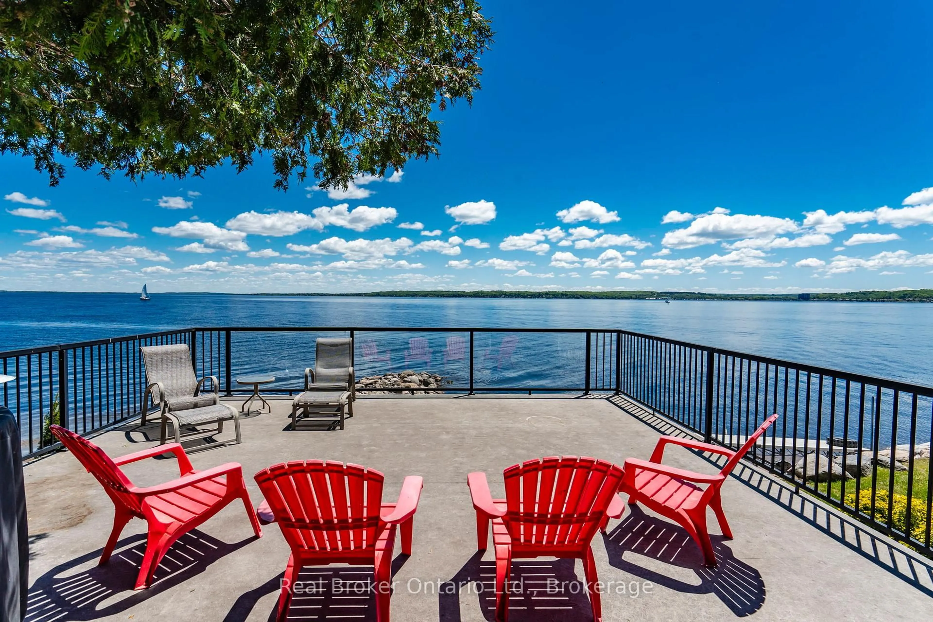 Patio, water/lake/river/ocean view for 417 Pheasant Lane, Midland Ontario L4R 5H3