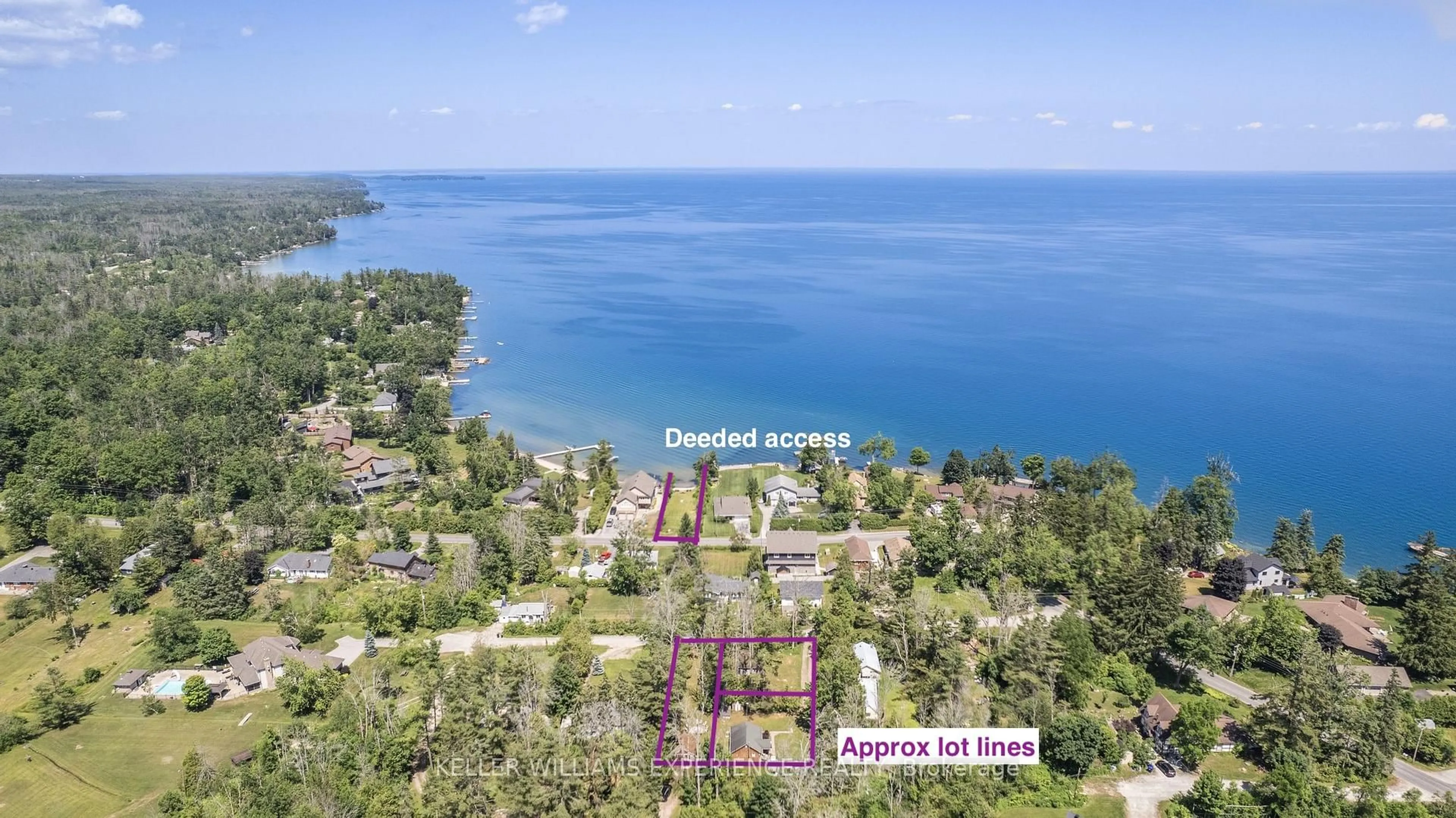 A pic from outside/outdoor area/front of a property/back of a property/a pic from drone, water/lake/river/ocean view for 10 Simcoe Rd, Oro-Medonte Ontario L0L 2E0
