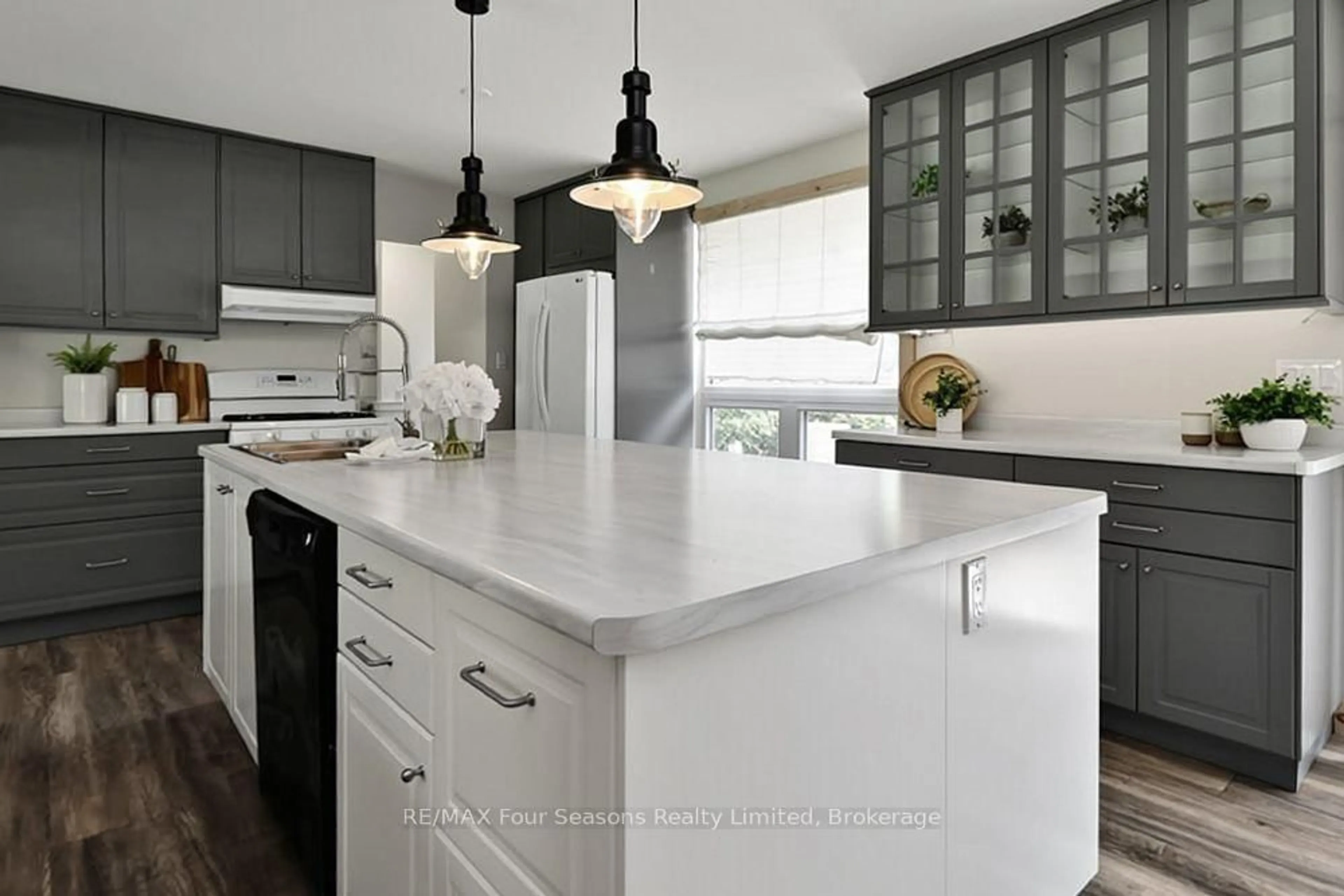 Contemporary kitchen, ceramic/tile floor for 1 Elgin St, Clearview Ontario L0M 1N0