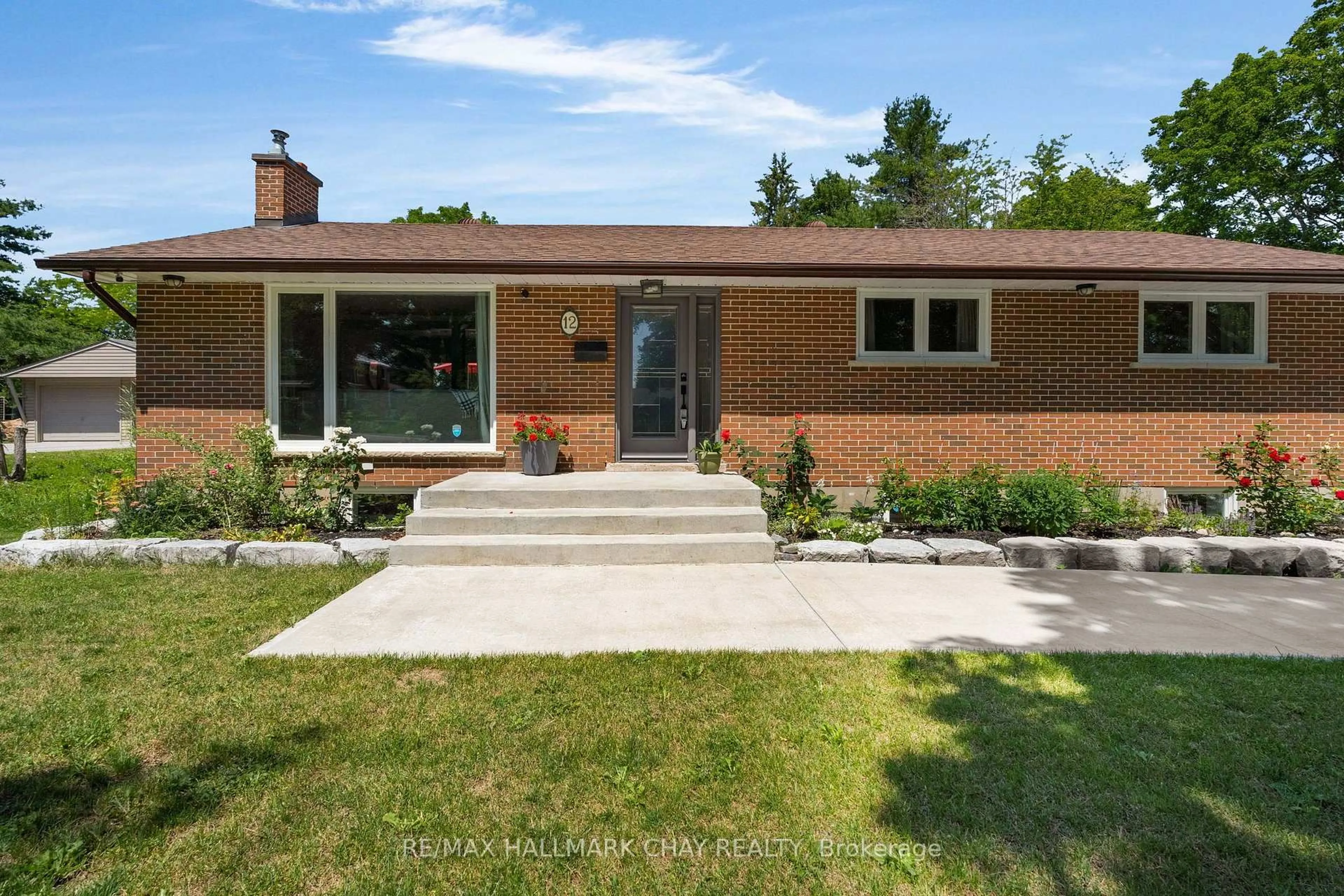 Home with brick exterior material, street for 12 Francis Rd, Orillia Ontario L3V 2L7