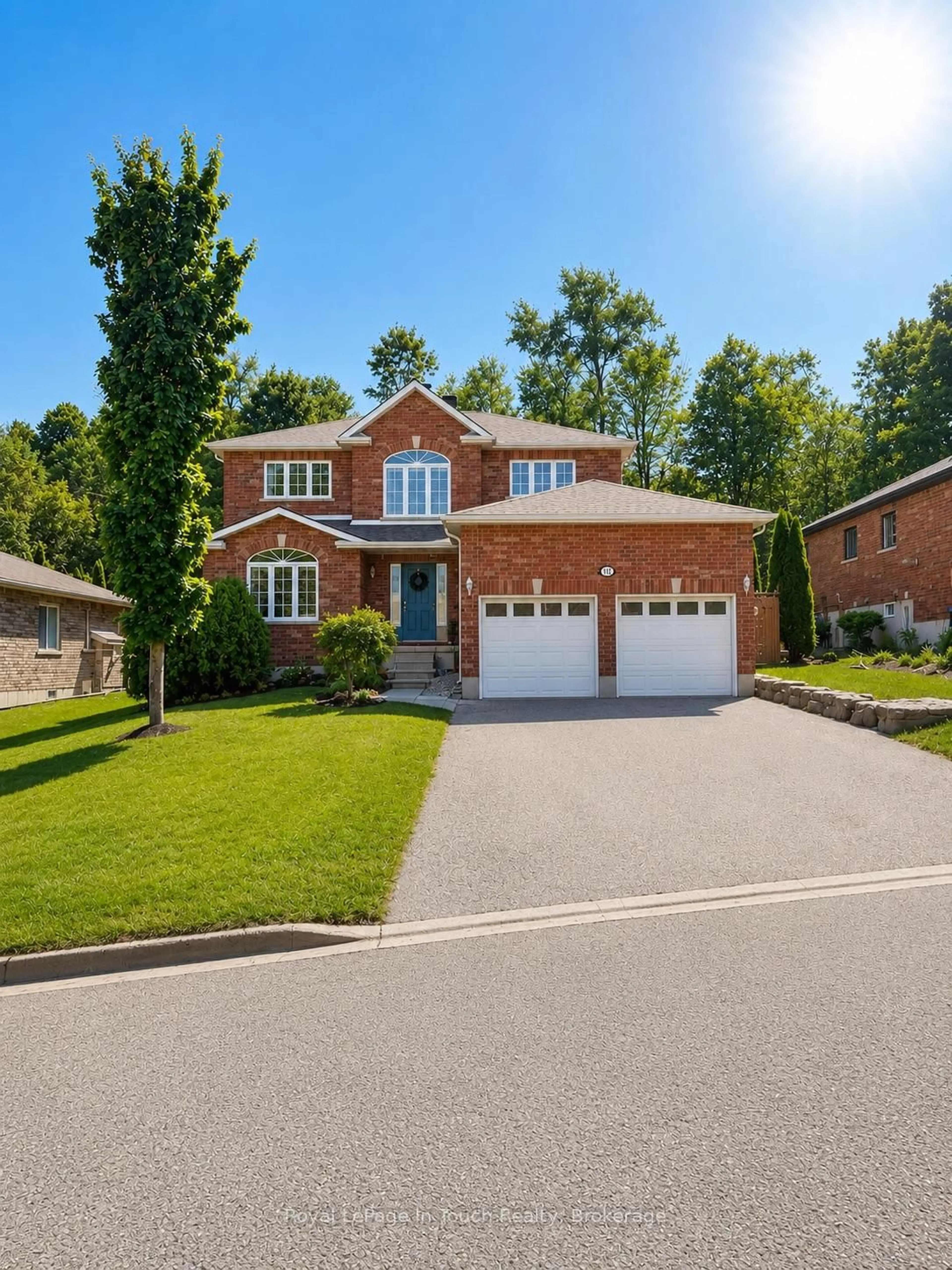 Home with brick exterior material, street for 384 Keller Dr, Midland Ontario L4R 0A7